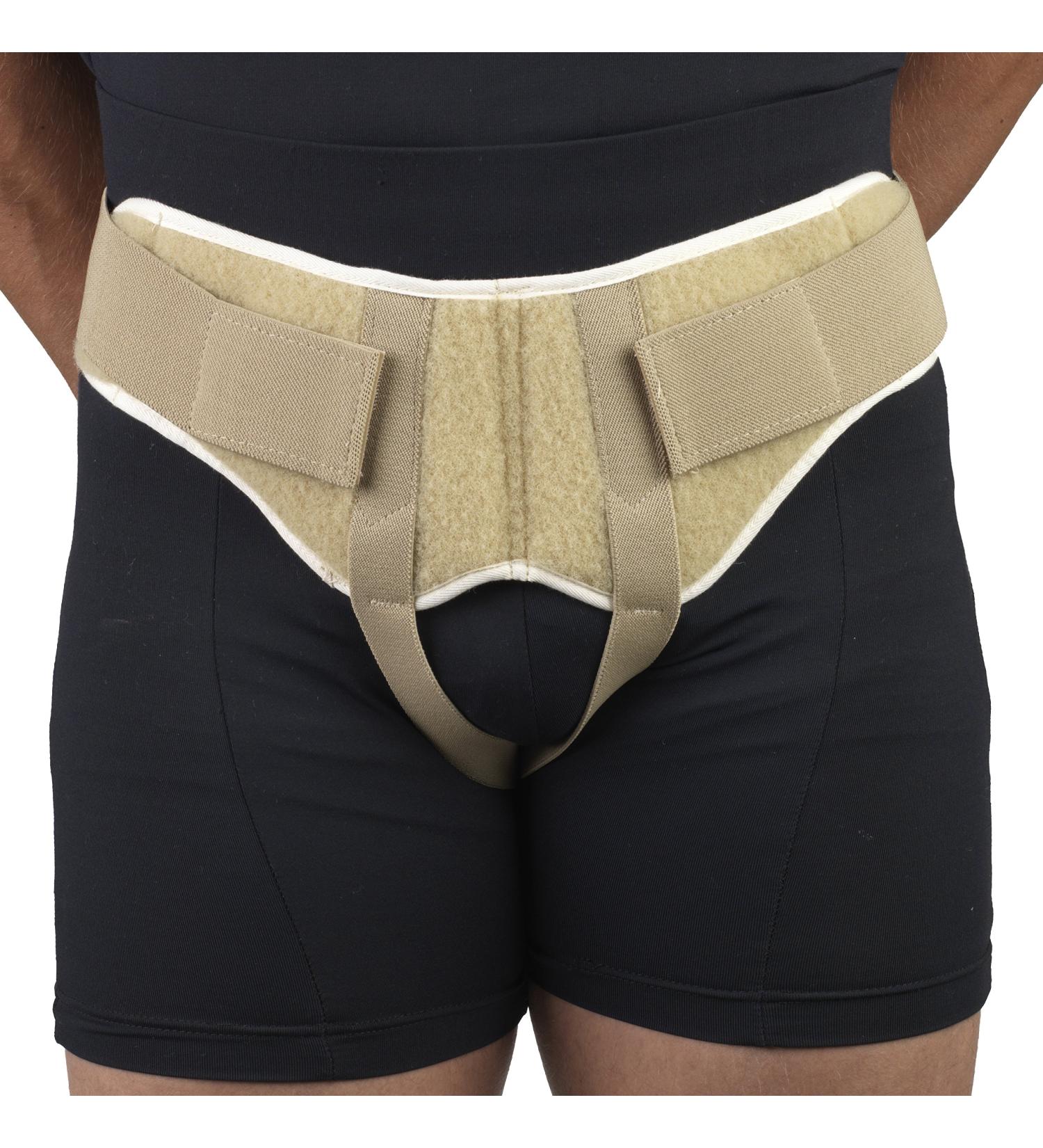 OTC Hernia Support - Inguinal & Scrotal Treatment for Single/Double Herniation - Beige Small International Shipping Available - Buy Online on GoSupps.com