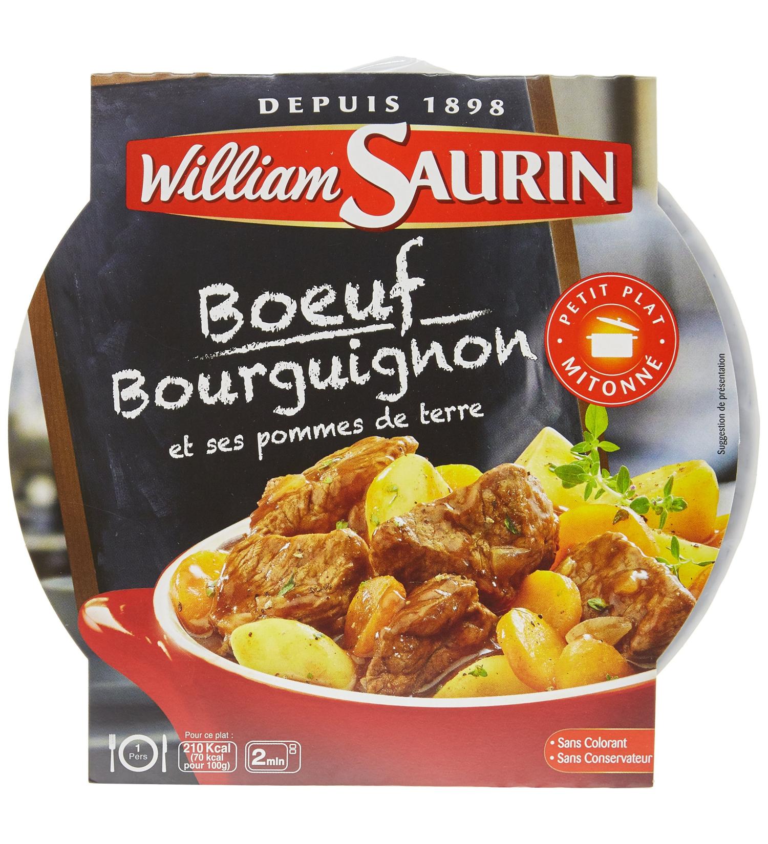 William Saurin Beef Bourguignon and its potatoes 300g - Buy Online on GoSupps.com