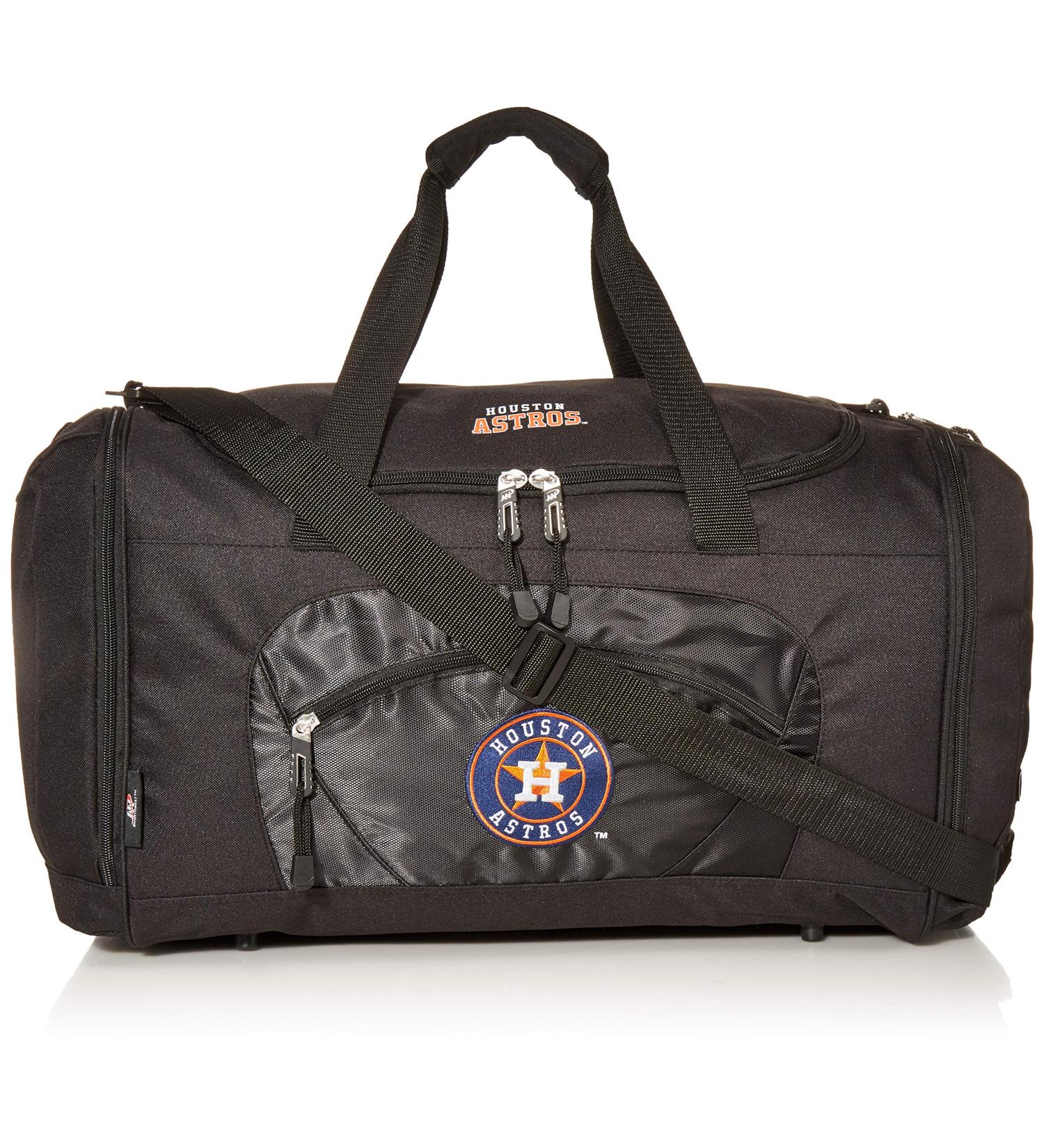 MLB Houston Astros Roadblock Duffel - 20 x 11.5 x 13 - Black | The Northwest Company - Buy Online on GoSupps.com