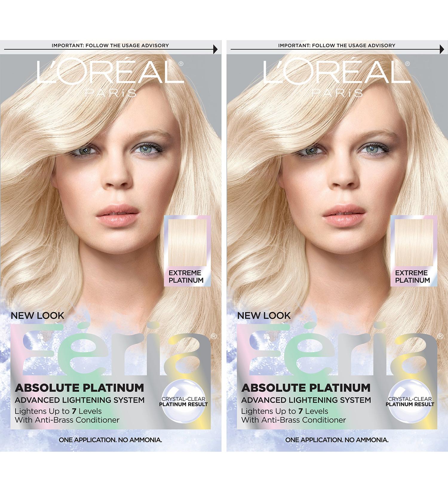 L'Oreal Paris Feria Extreme Platinum Hair Color - Pack of 2 - Buy Online on GoSupps.com