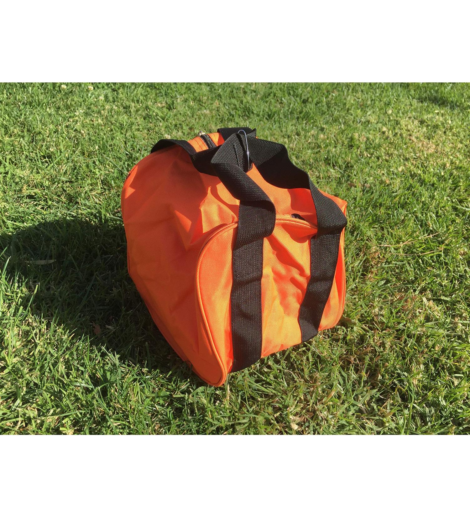 BuyBocceBalls Extra Heavy Duty Nylon Bocce Bag - Orange with Black Handles - Buy Online on GoSupps.com