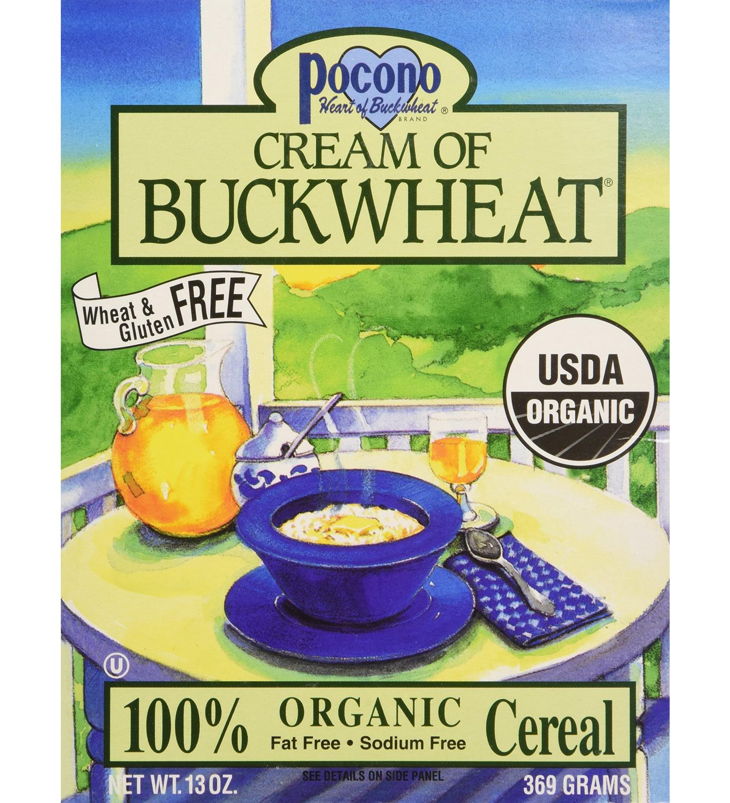 Pocono Organic Buckwheat Cereal - Creamy, Gluten-Free, 39 oz | Healthy Breakfast - Buy Online on GoSupps.com