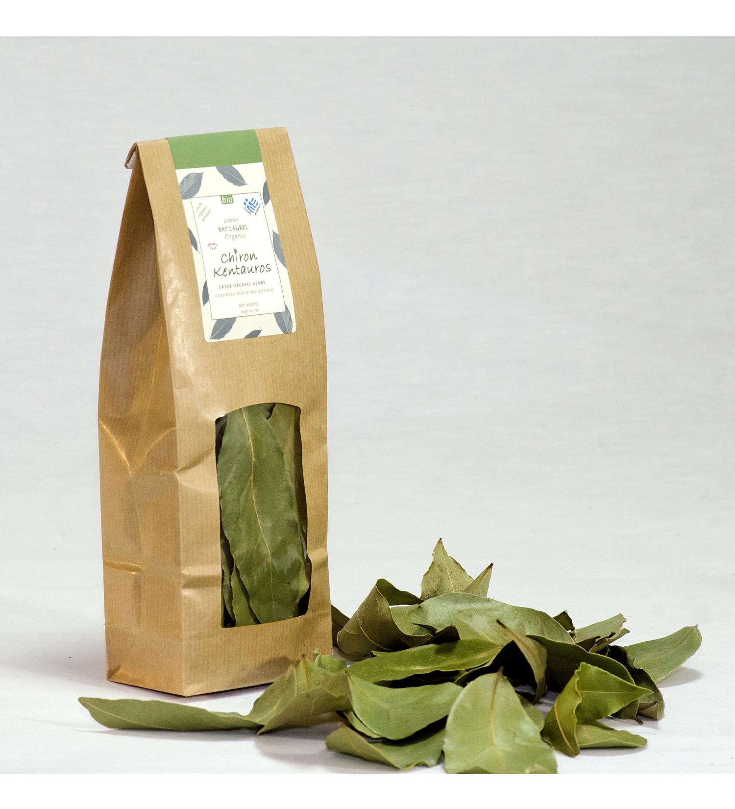 Organic Greek Bay Laurel Leaves from Mount Pelion - GMO and Caffeine Free - Buy Online on GoSupps.com