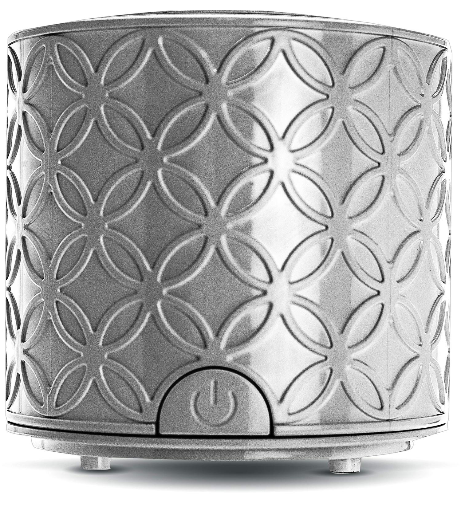 Green Air Serene Living Labrisa Grey Essential Oil Diffuser for Aromatherapy