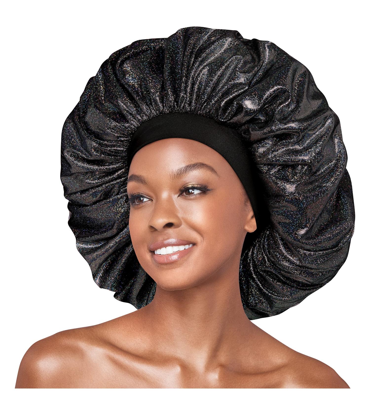 Red by Kiss Glitter Bonnet - Premium Quality Super Jumbo Jet Black Pearl Hair Cap - Buy Online on GoSupps.com