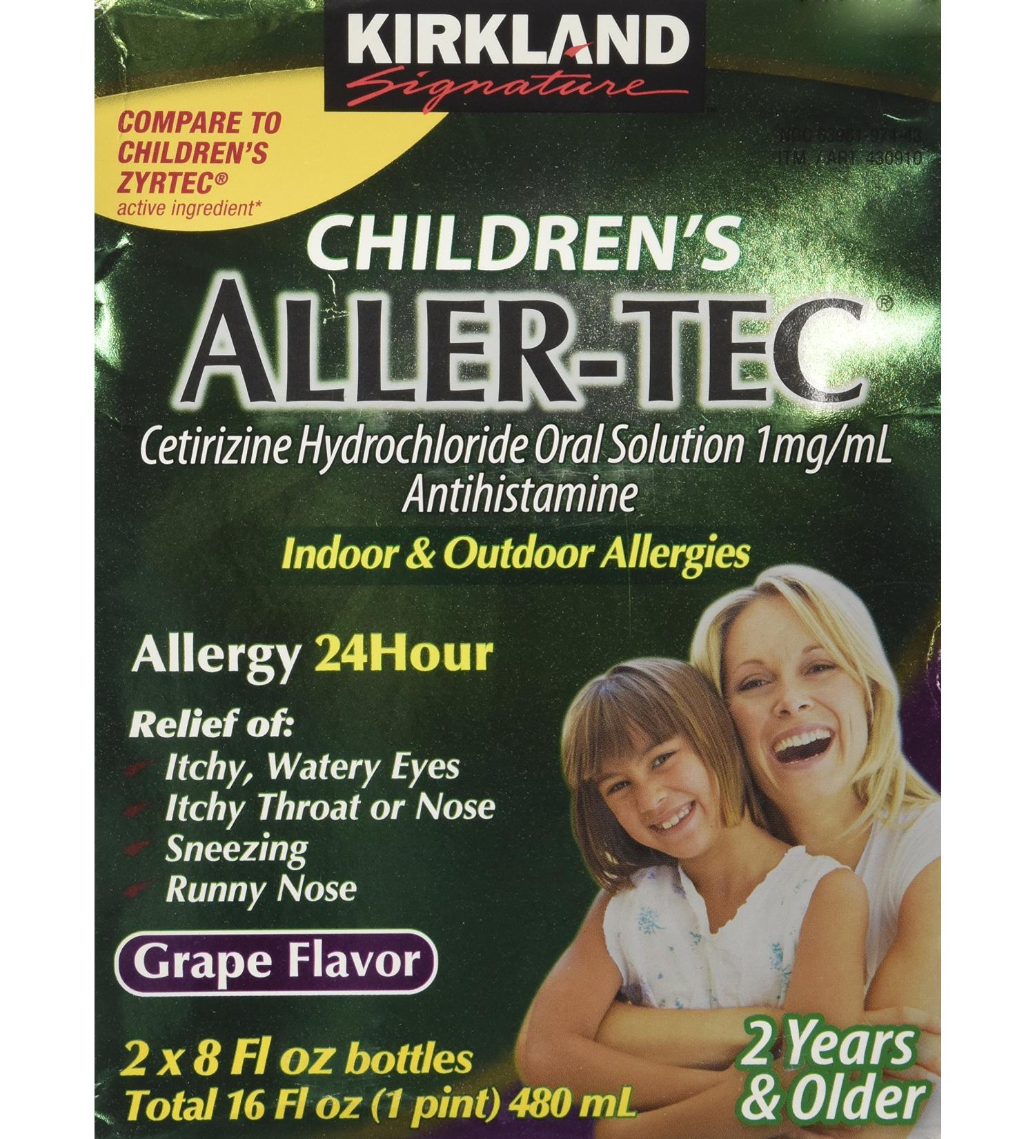 Kirkland Signature Children's Aller-Tec 16 Oz 2 Pack - Allergy Relief for Kids - Buy Online on GoSupps.com