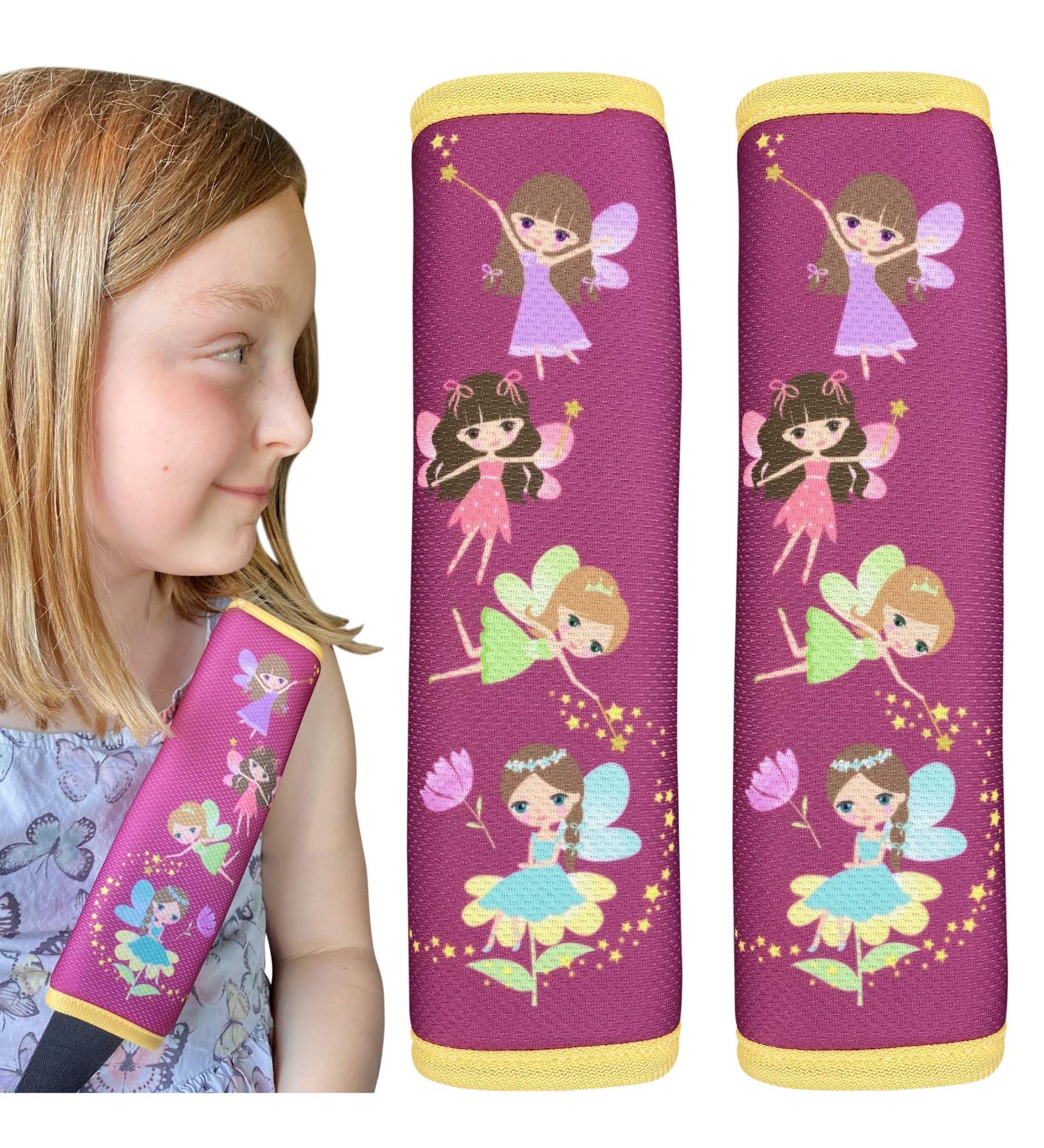HECKBO 2X Fairy Kids Seat Belt Pads - Seat Belt Protectors for Car Booster Seats - 2 Pieces - Buy Online on GoSupps.com
