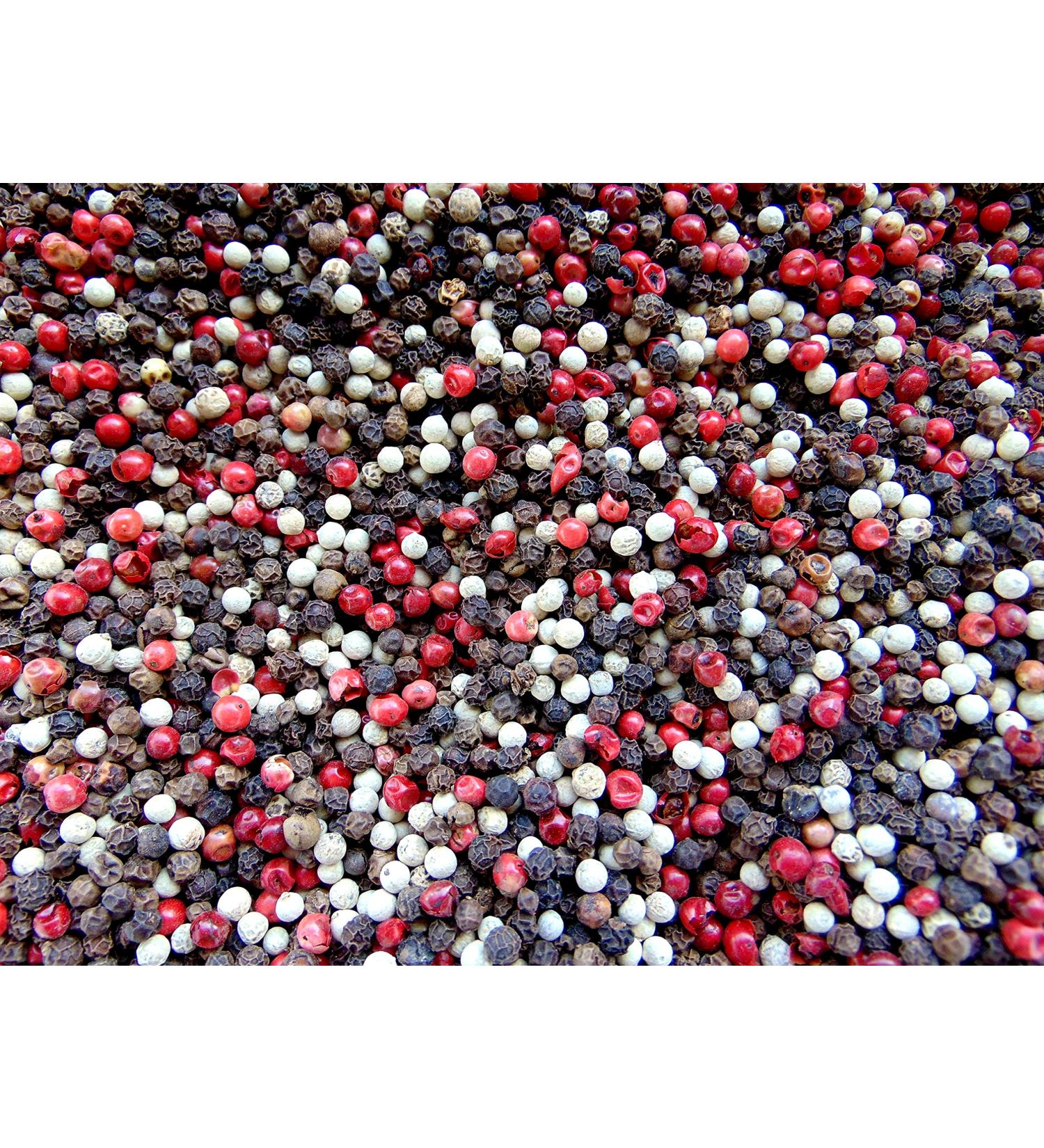 x 500g/3 Berry Pepper with Pink Berries for Pepper Mill Selected Whole Grain Mixture Peppercorns White Black Red Peppers - Buy Online on GoSupps.com