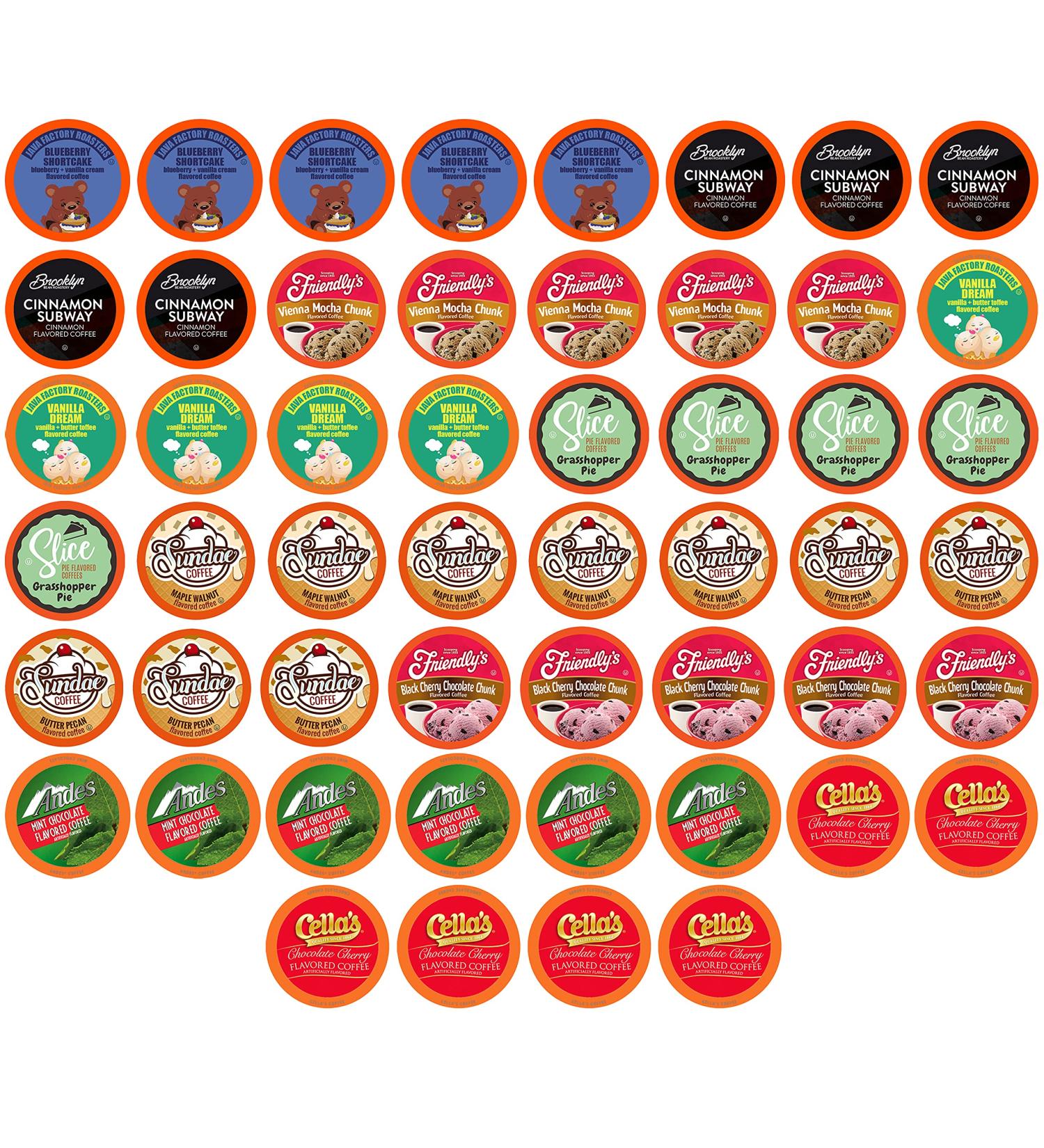 Two Rivers Flavored Coffee Pods Sampler - 52 Count Variety Pack for K Cup Brewers - Buy Online on GoSupps.com