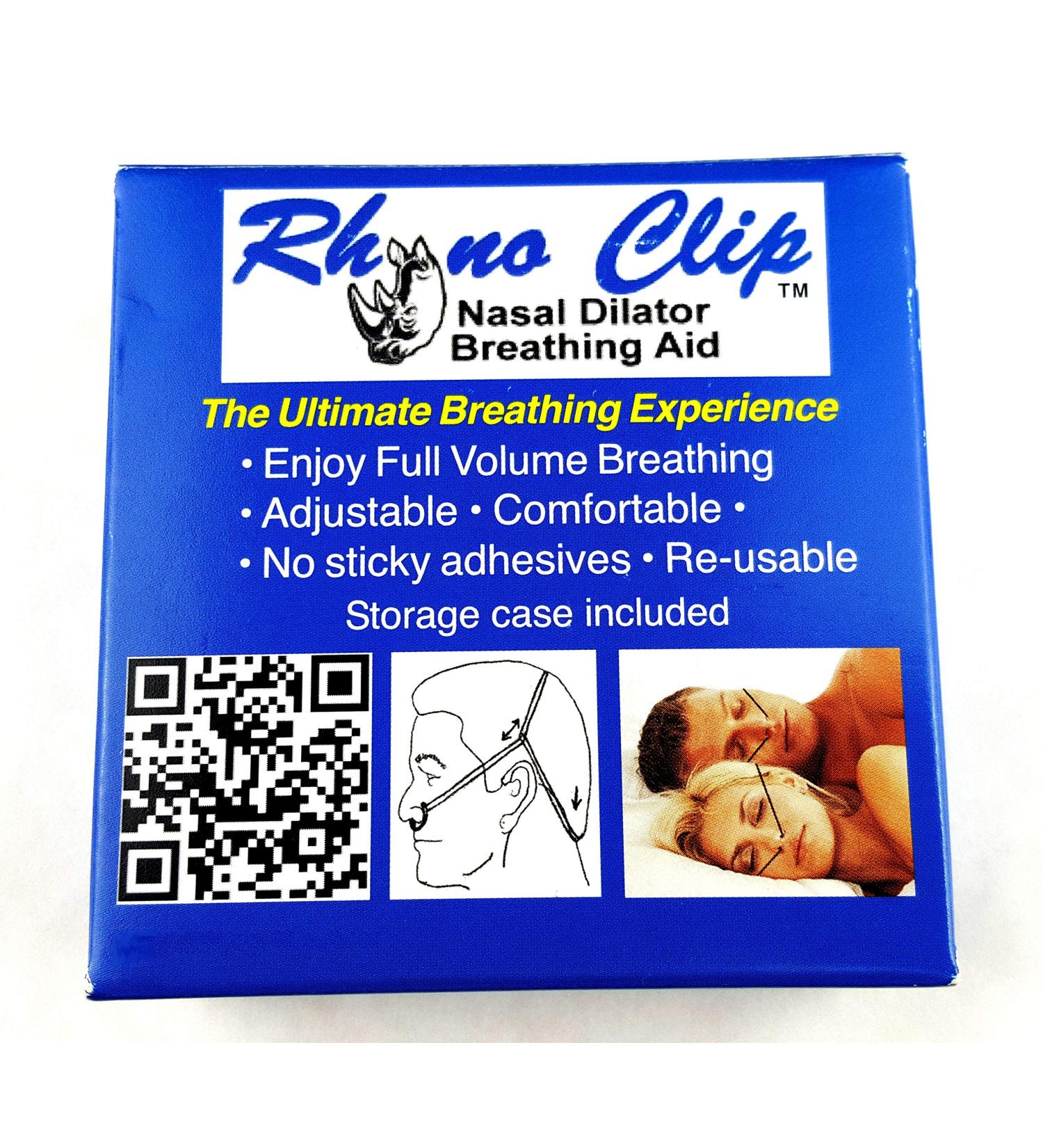 Stainless Steel Nasal Dilator Clips for Improved Breathing | Adjustable Bands, Washable & Reusable | Travel Case Included | Patented Design | 365 Uses - Buy Online on GoSupps.com