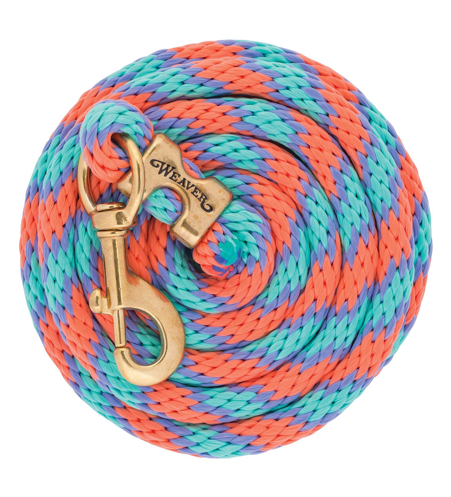 Weaver leather poly guide knit with solid brass 225 push button coral red/French blue/mint/lavender 1.5 cm x 3 m coral/lavender/mint