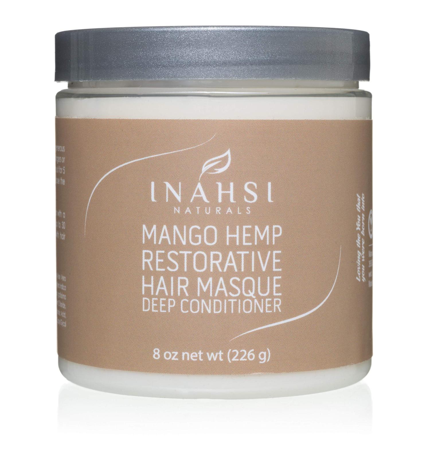 Inahsi Naturals Mango Hemp Regenerating Deep Conditioner Mask - (8oz)