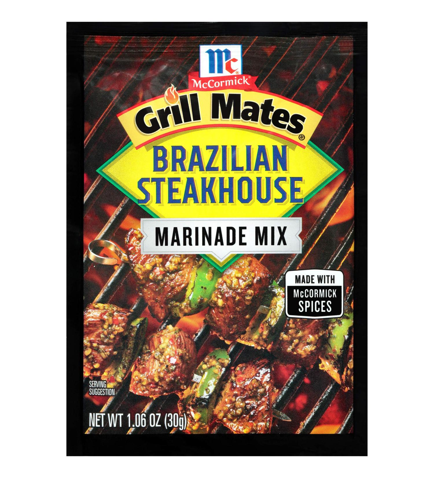 McCormick Grill Mates Brazilian Steakhouse Marinade Mix  1.06 oz 1.06 Ounce - Buy Online on GoSupps.com