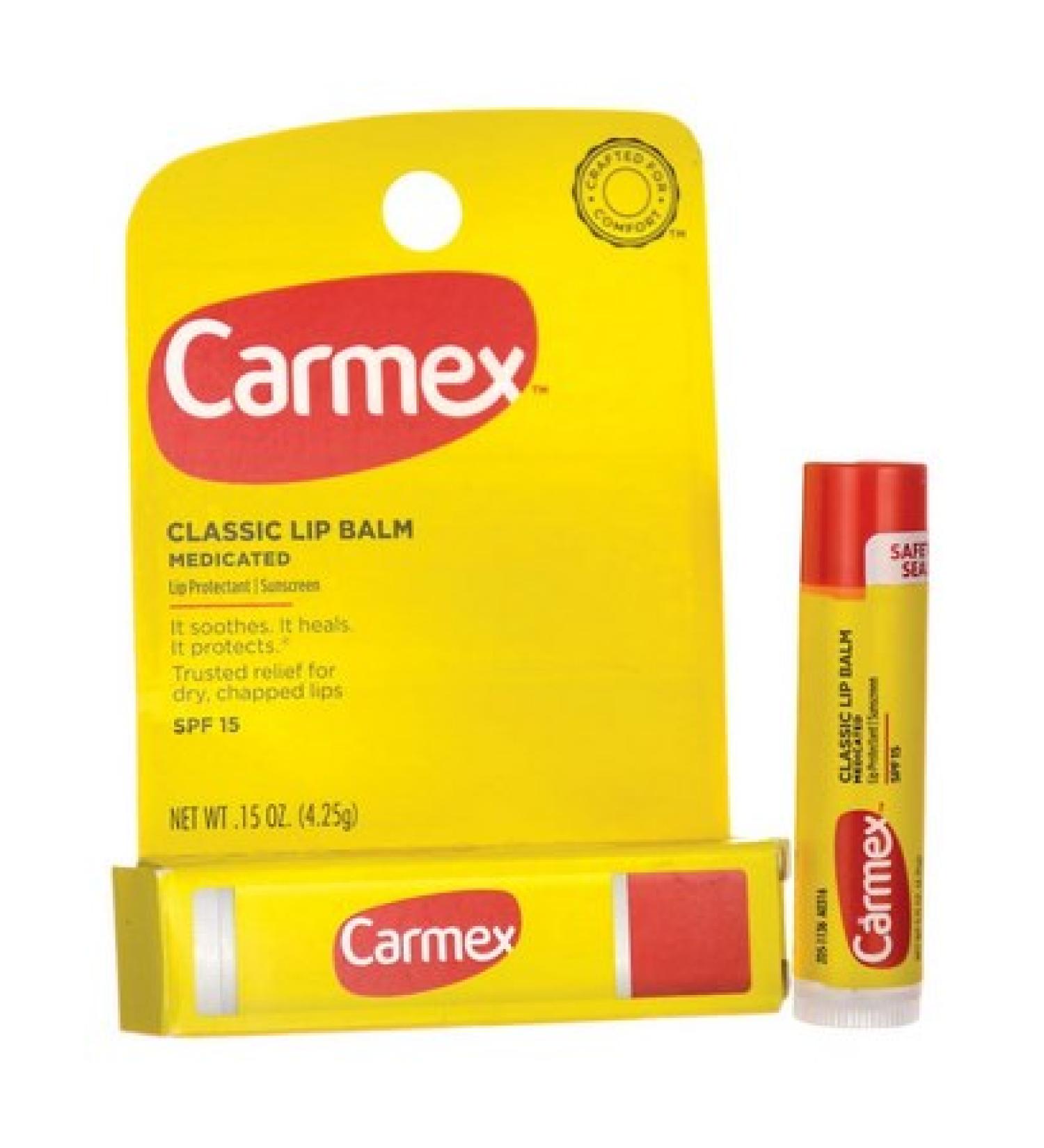 Carmex Classic Lip Balm Medicated SPF 15 .15 oz (4.25 g)
