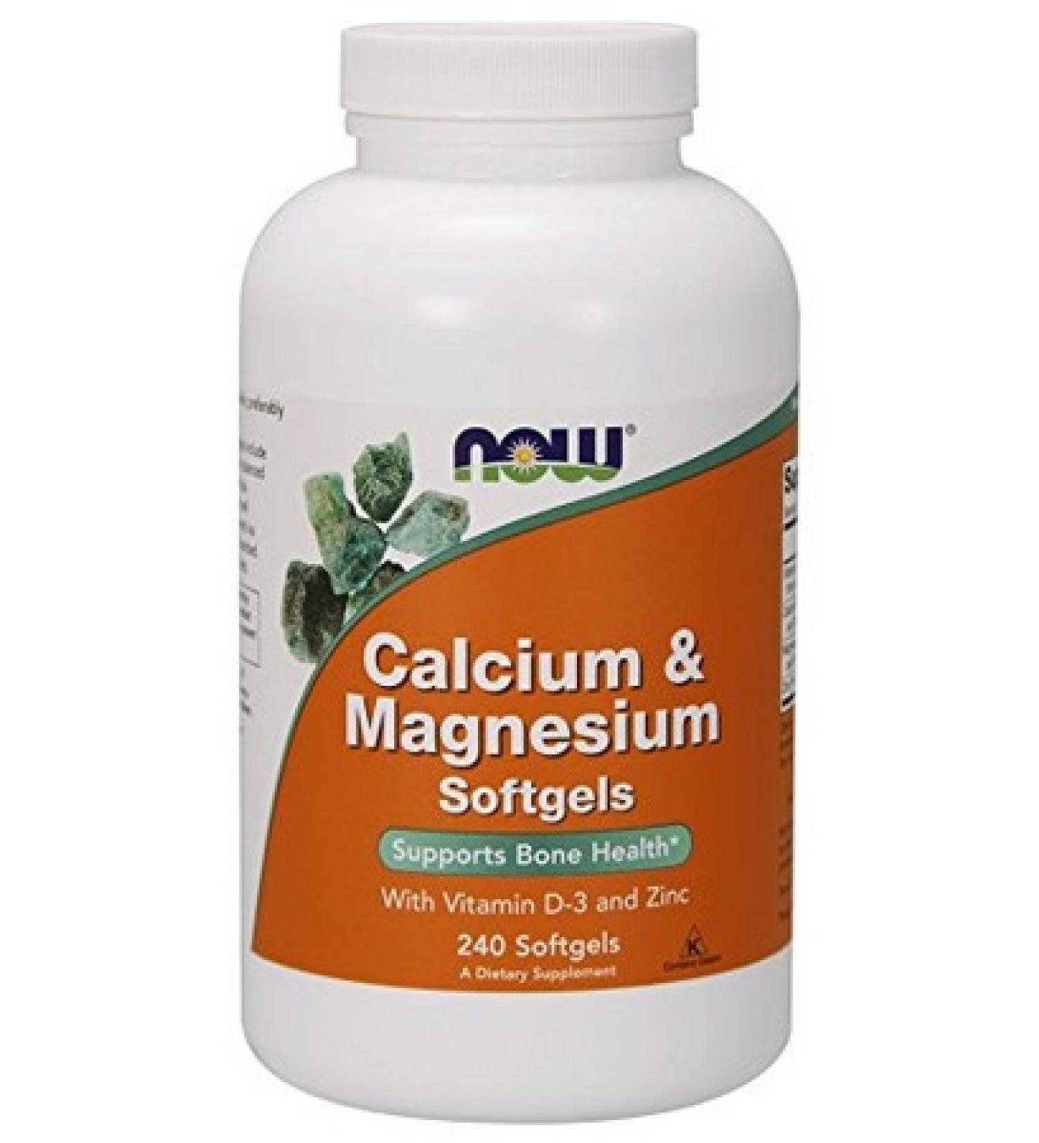 Now Foods Calcium & Magnesium with Vitamin D-3 and Zinc 240