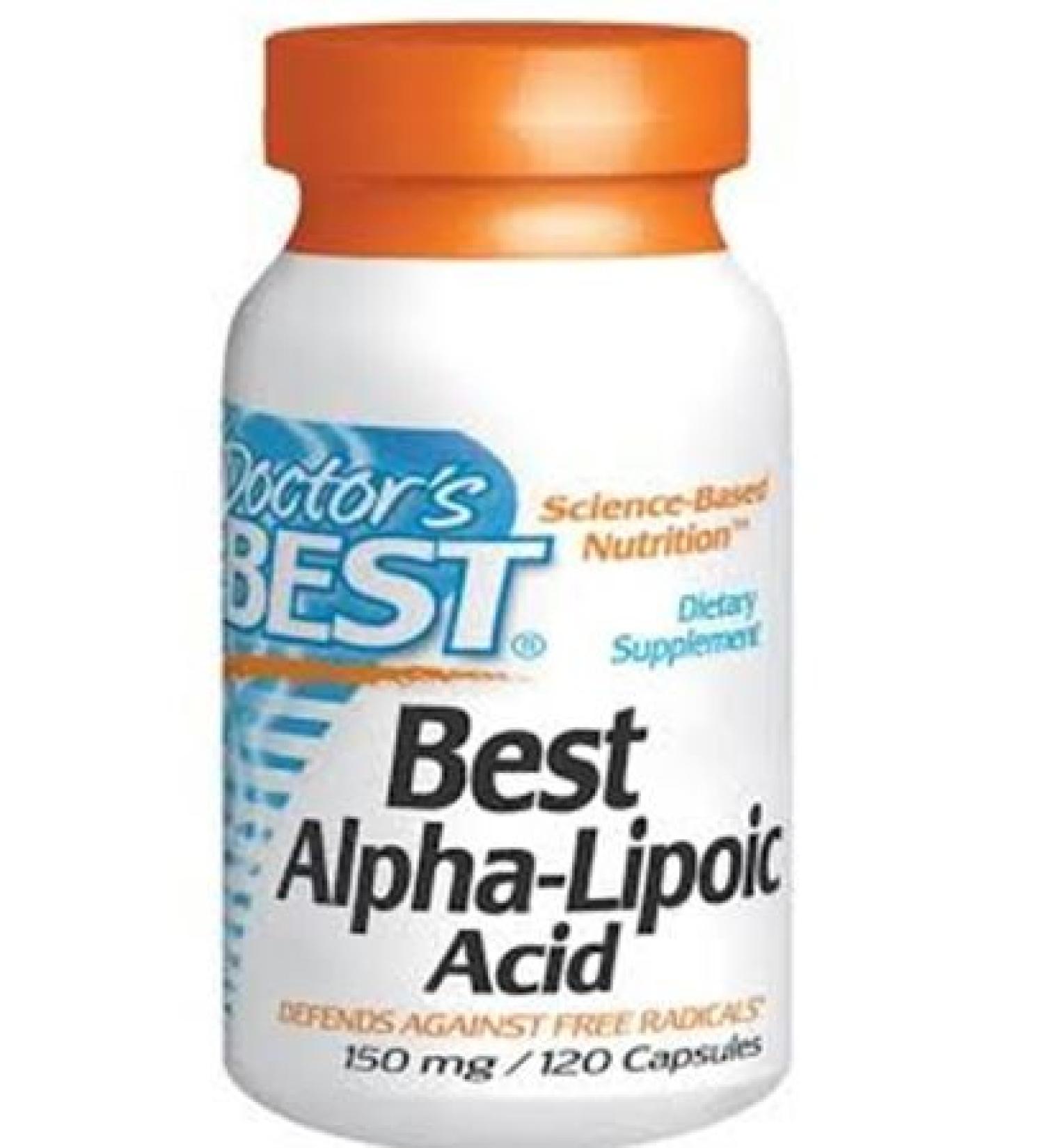 Doctor's Best Alpha-Lipoic Acid 150 mg - 120 Veggie Caps | Antioxidant Support - Buy Online on GoSupps.com