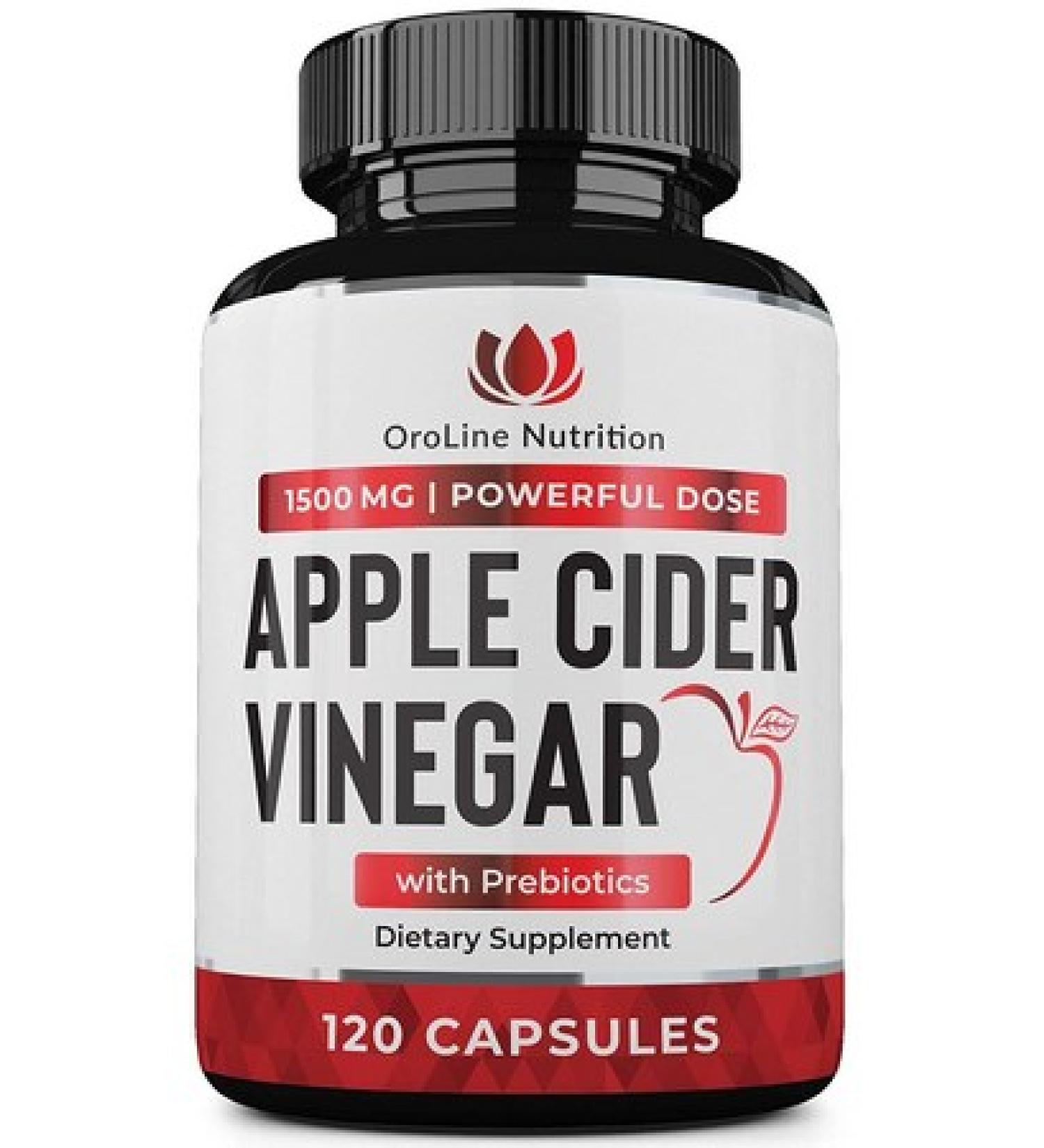 Organic Apple Cider Vinegar Capsules - 120 Count for Health Benefits - Buy Online on GoSupps.com