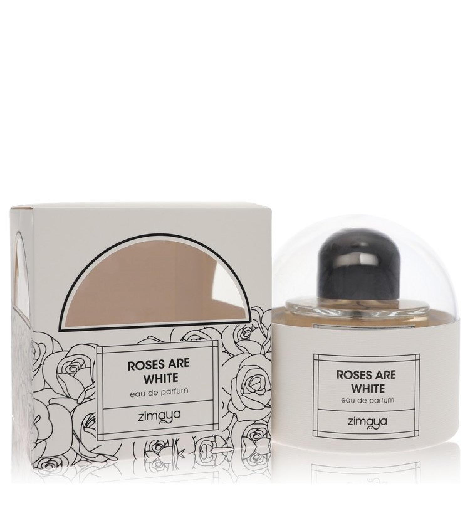 Afnan Zimaya Roses Are White by Afnan Eau De Parfum Spray (Unisex) 3.4 oz for Women