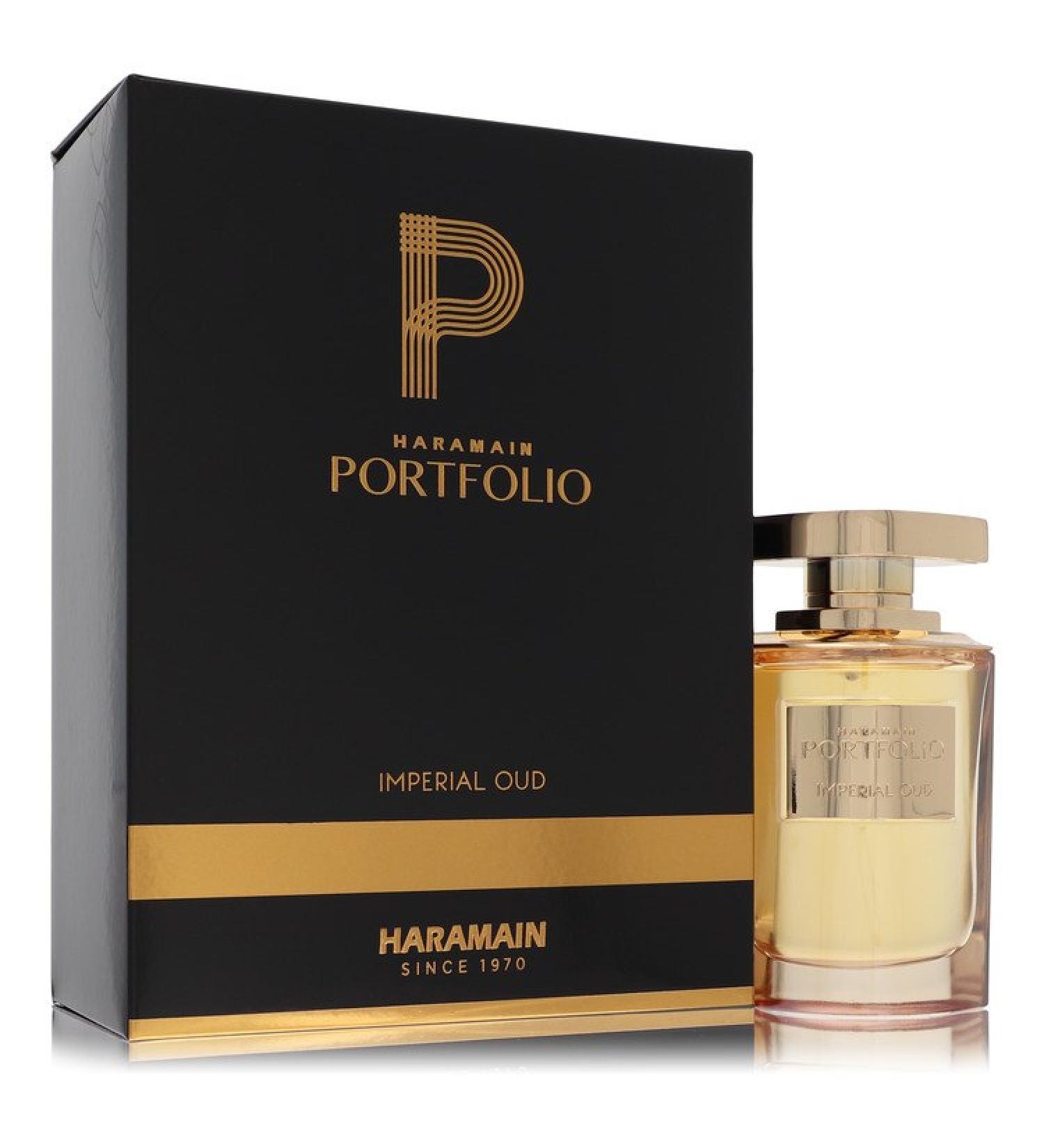 Al Haramain Portfolio Imperial Oud by Al Haramain Eau De Parfum Spray (Unisex) 2.5 oz for Men