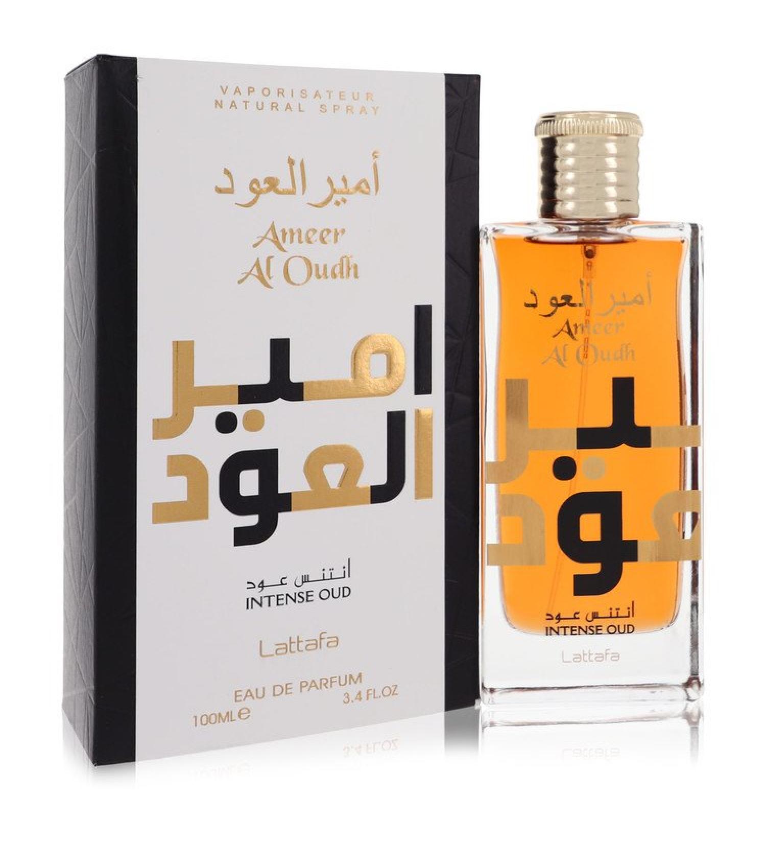 Ameer Al Oudh Intense Oud by Lattafa Eau De Parfum Spray (Unisex) 3.4 oz for Women