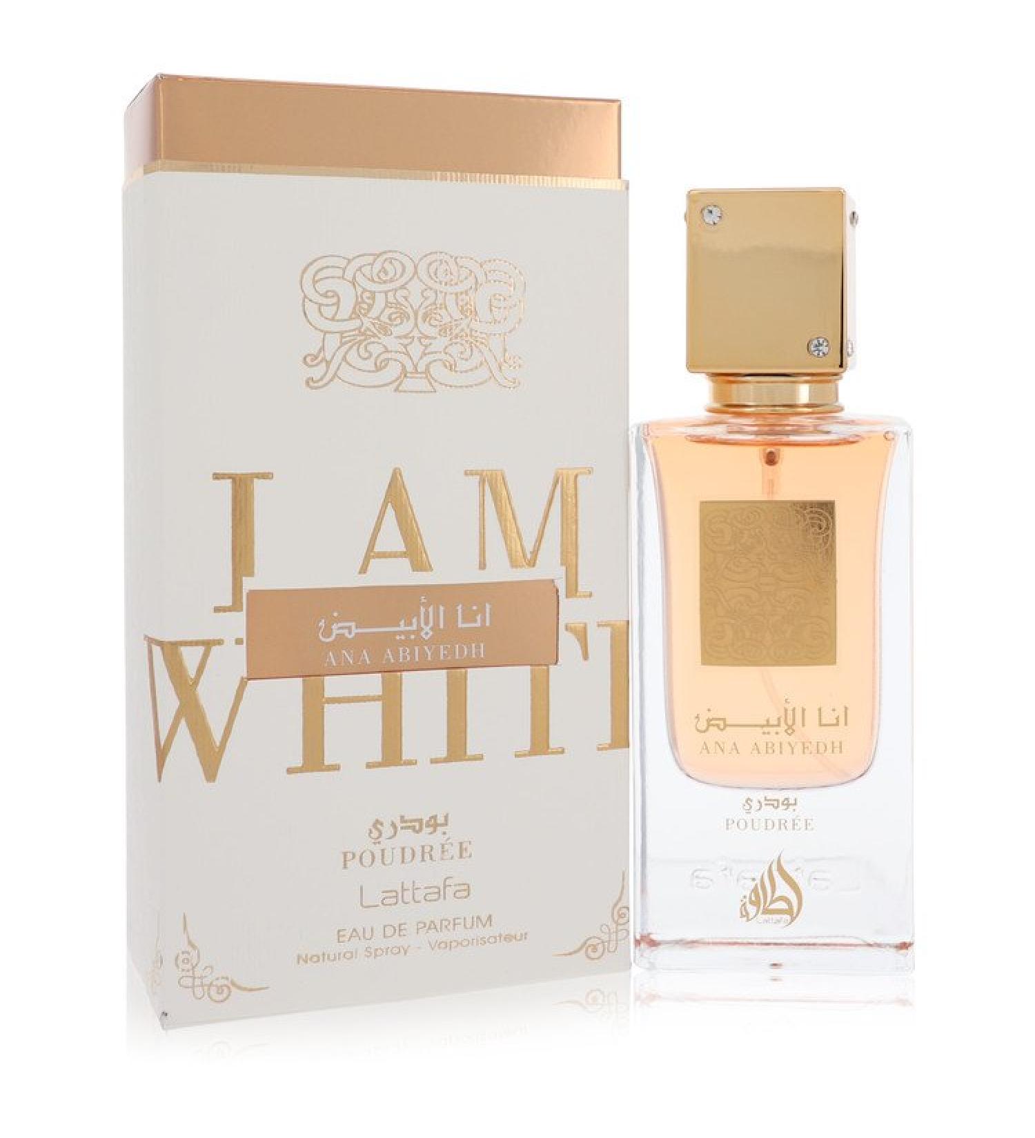 Ana Abiyedh I am White Poudree by Lattafa Eau De Parfum Spray (Unisex) 2 oz for Women