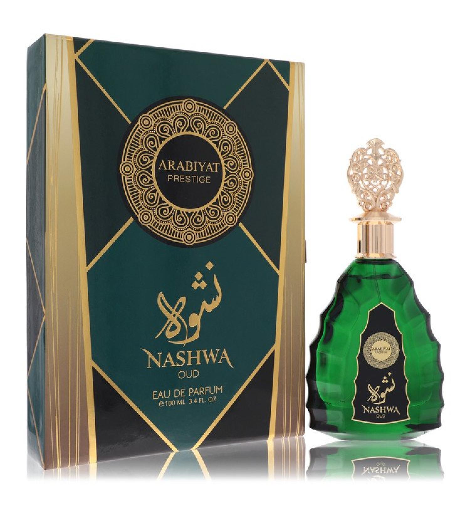 Arabiyat Prestige Nashwa Oud by Arabiyat Prestige Eau De Parfum Spray (Unisex) 3.4 oz for Men