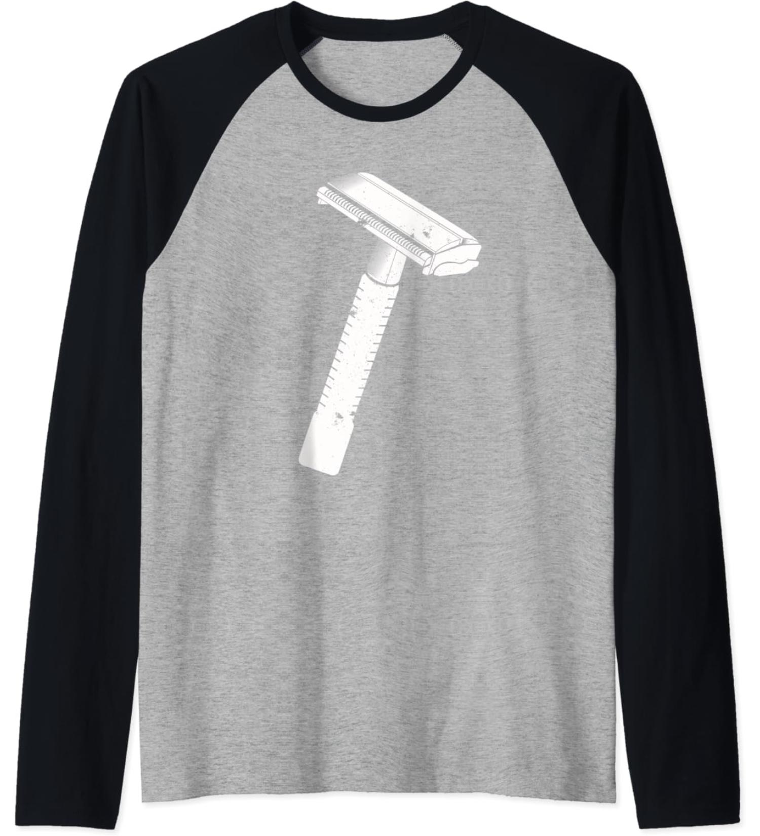 Men's razor plane razor beard raglan