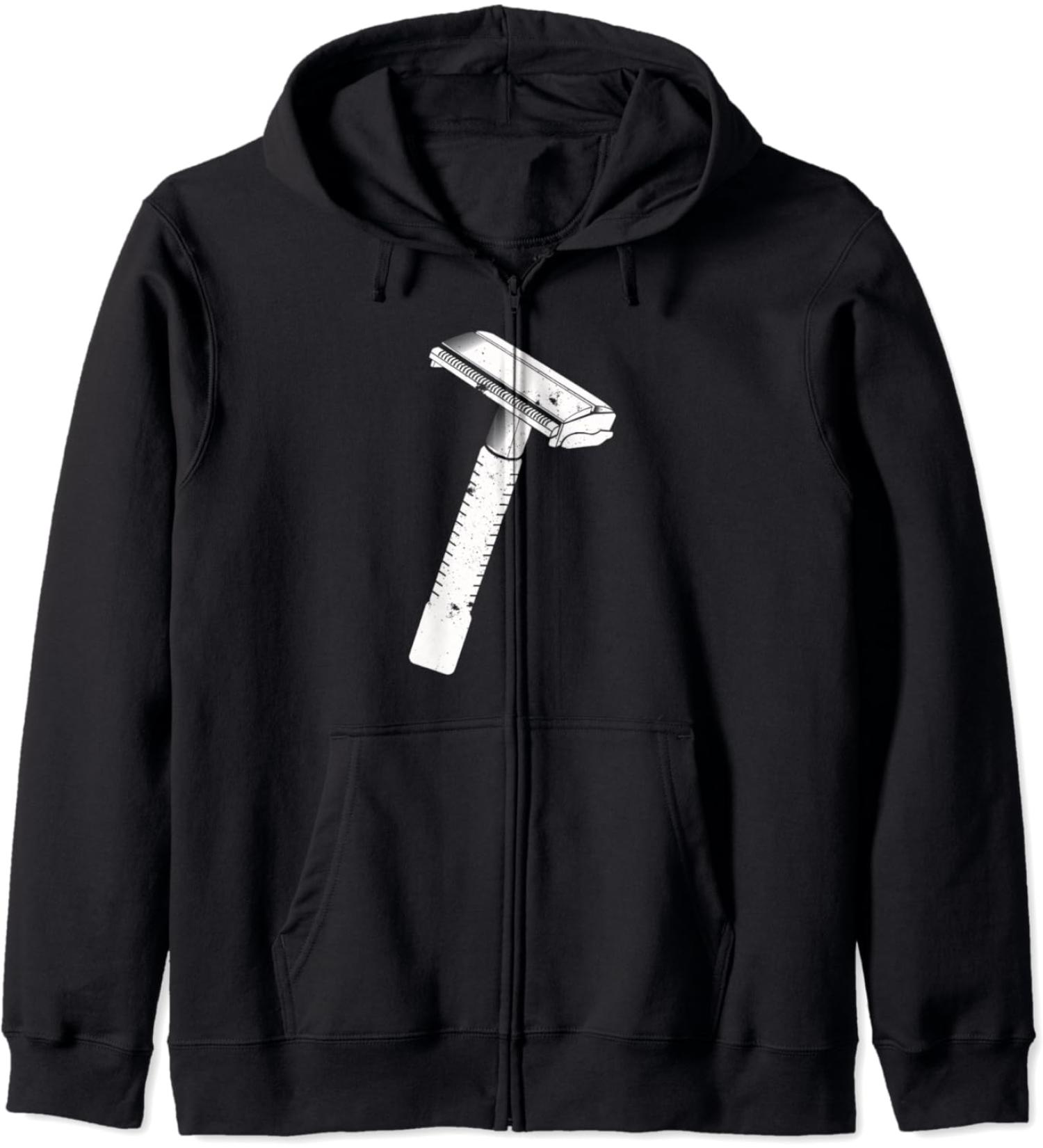 Razor razor razor beard hooded jacket