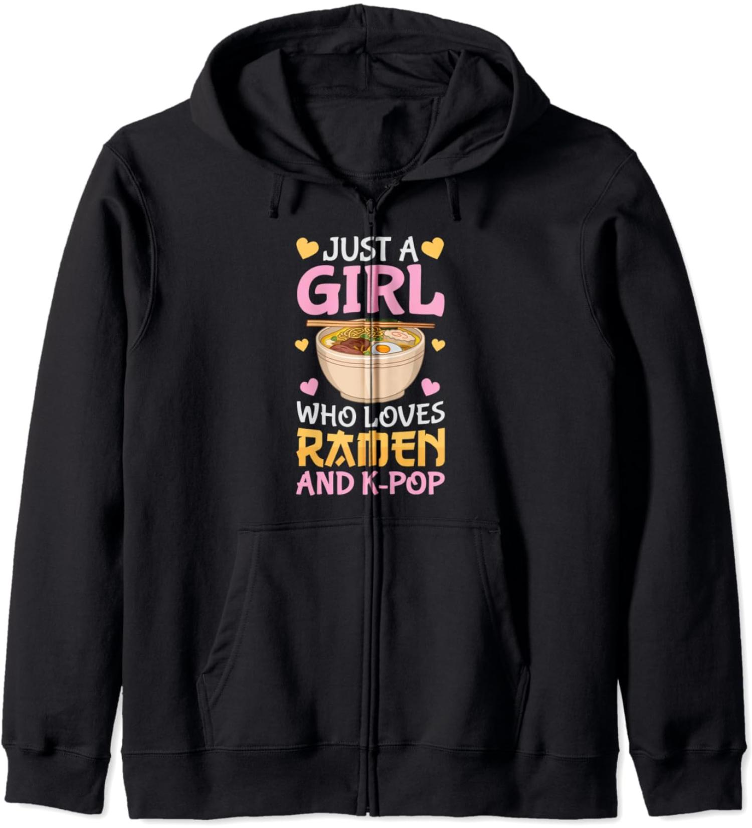 K-Pop Ramen Japanese Noodles Bowl Kpop Gift Zip Hoodie