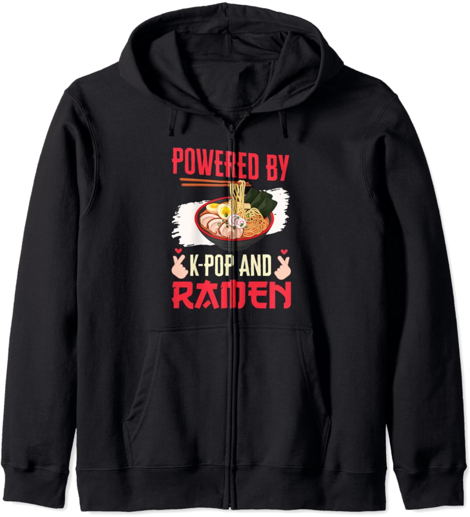 K-Pop Ramen Japanese Noodles Bowl Kpop Gift Zip Hoodie