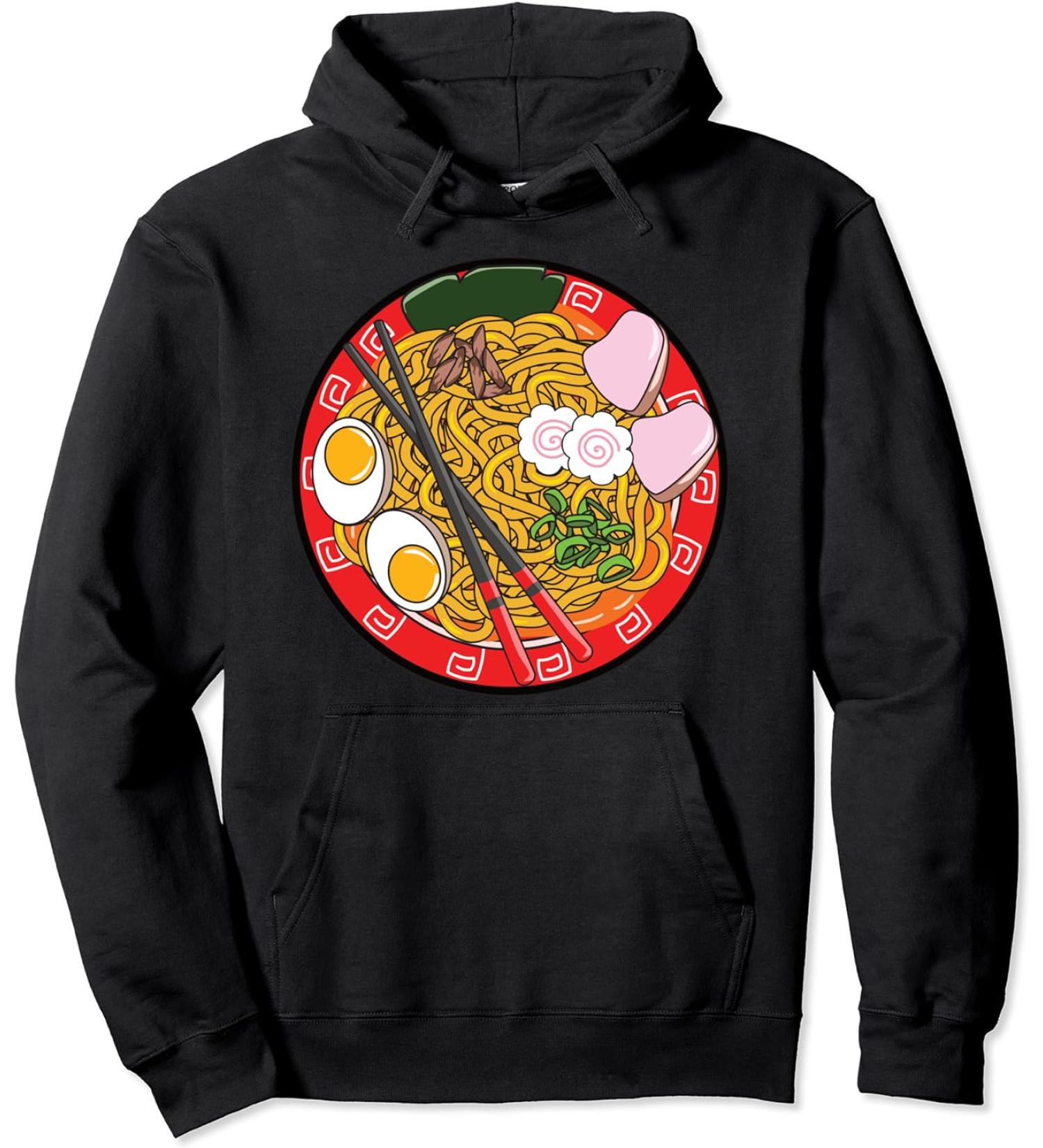 Ramen Life Noodle Japanese Kawaii Pullover Hoodie