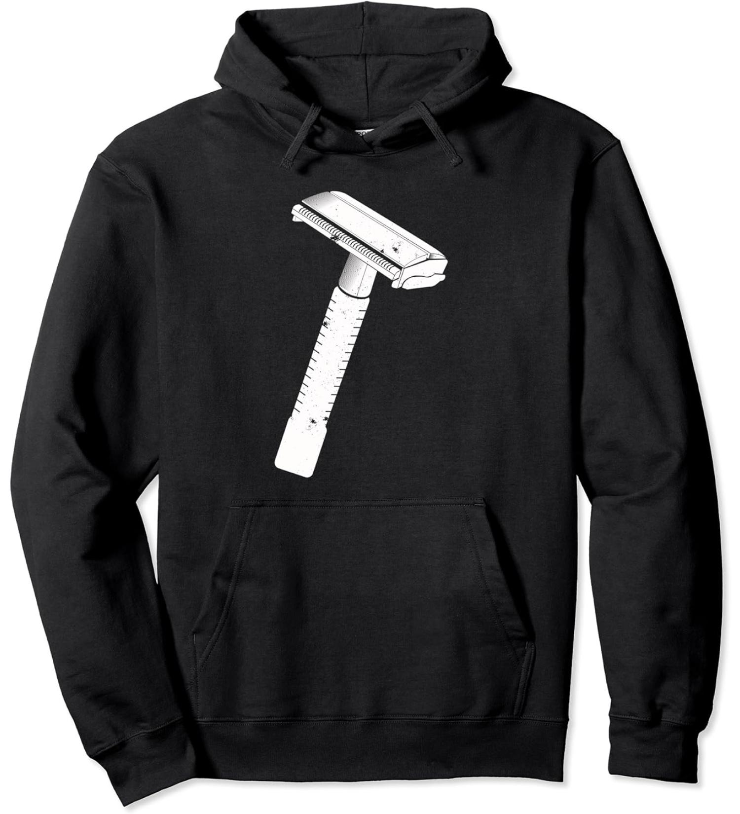 Safety Razor Shaver Beard Pullover Hoodie