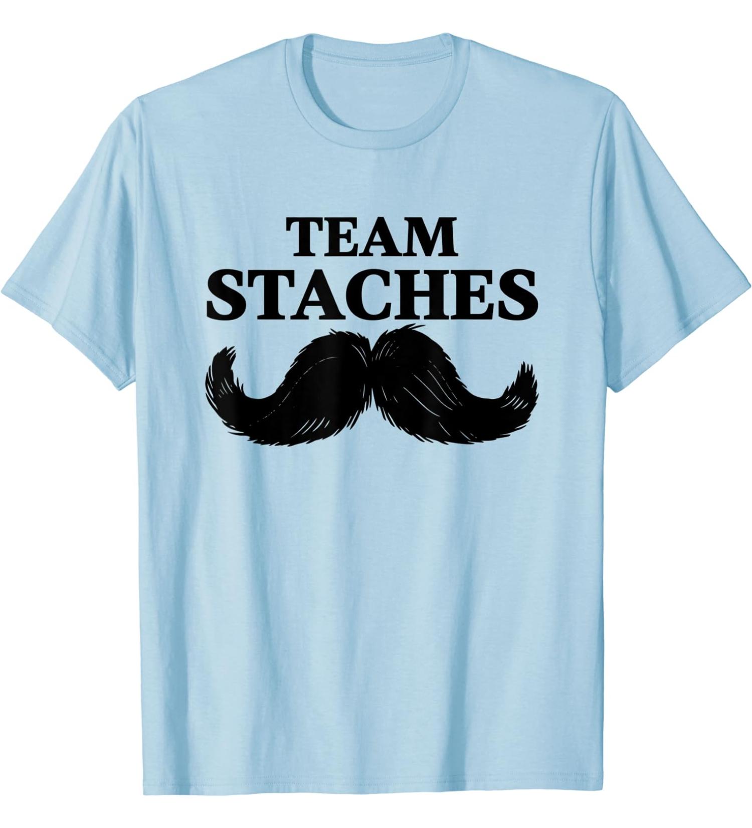 Team staches team lashes gender reveal for party T-Shirt