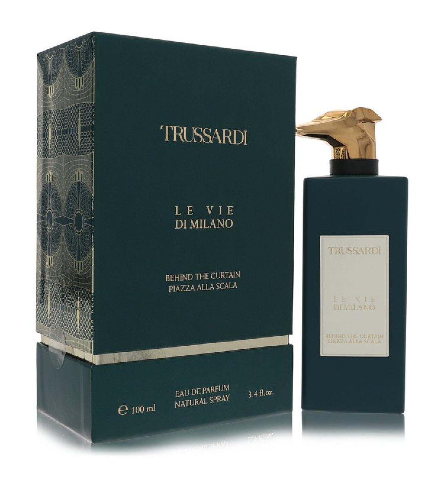 Behind The Curtain Plazza Alla Scala by Trussardi Eau De Parfum Spray (Unisex) 3.4 oz for Men