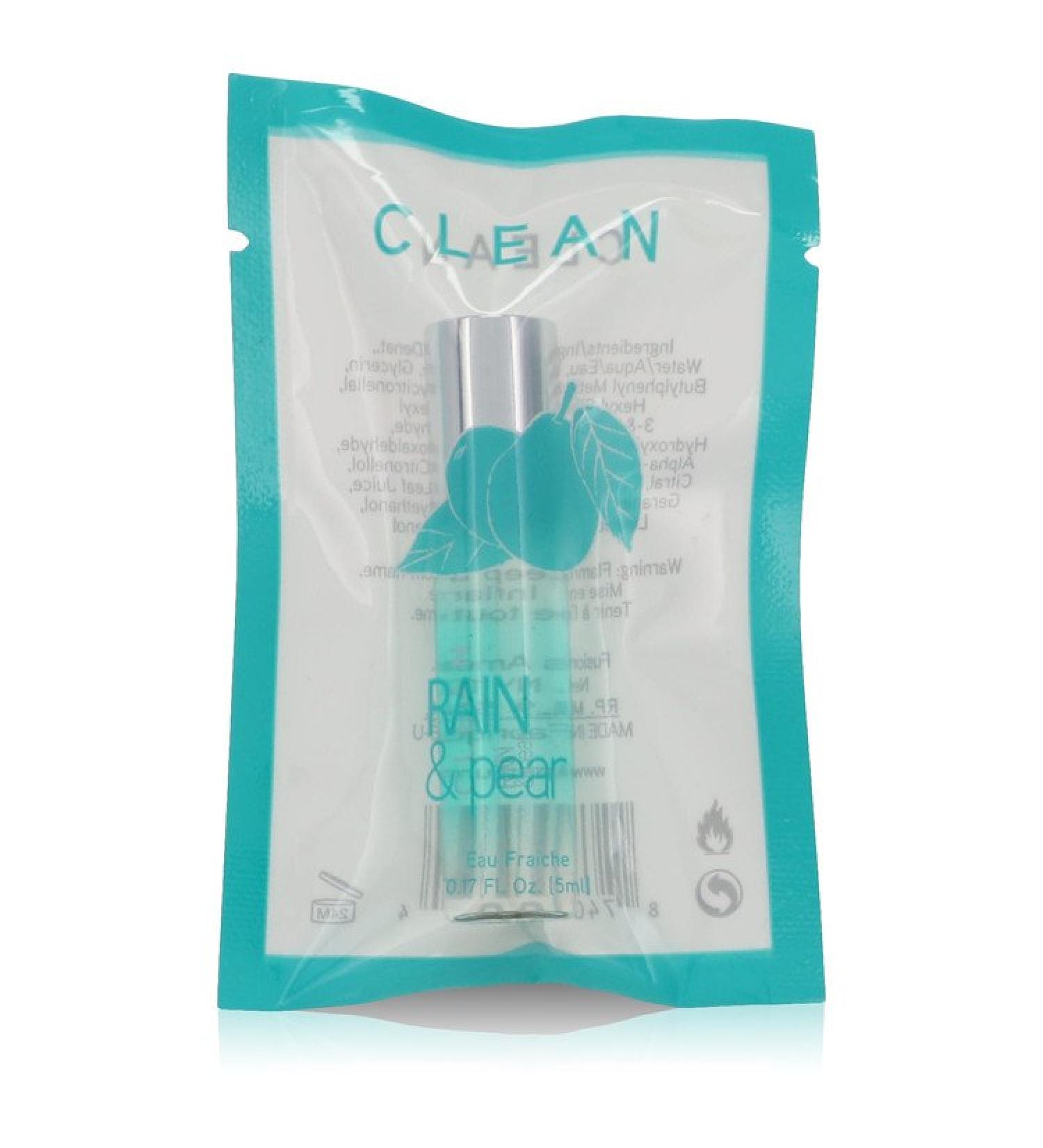 Clean Rain & Pear by Clean Mini Eau Fraiche .17 oz for Women