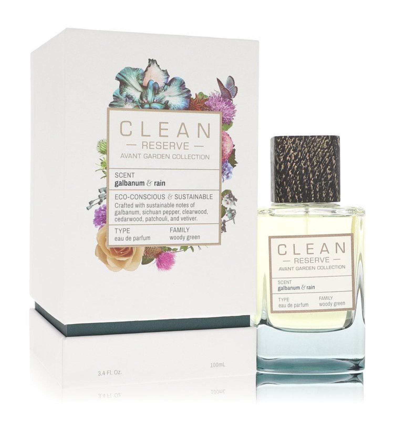 Clean Reserve Galbanum & Rain by Clean Eau De Parfum Spray (Unisex) 3.4 oz for Women