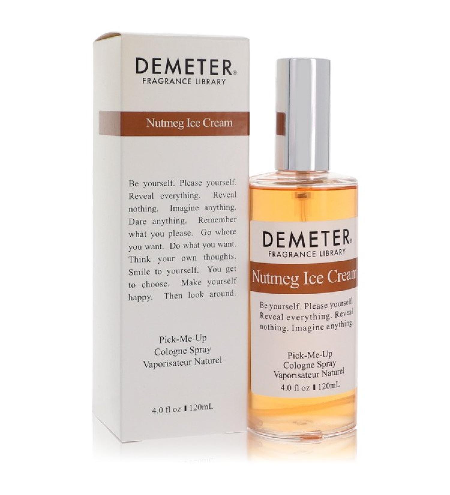 Demeter Nutmeg Ice Cream by Demeter Cologne Spray 4 oz for Women