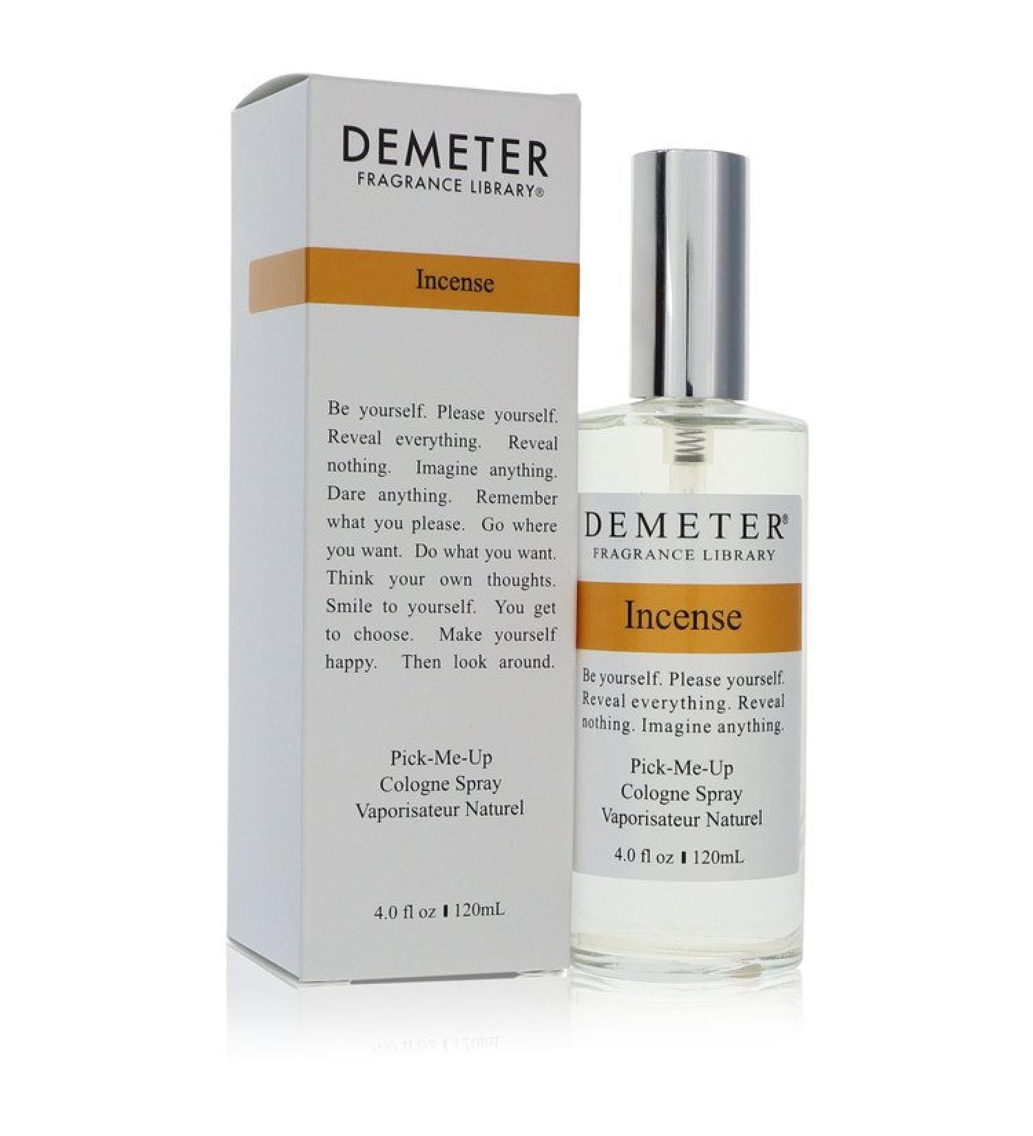 Demeter Incense by Demeter Cologne Spray (Unisex) 4 oz for Women