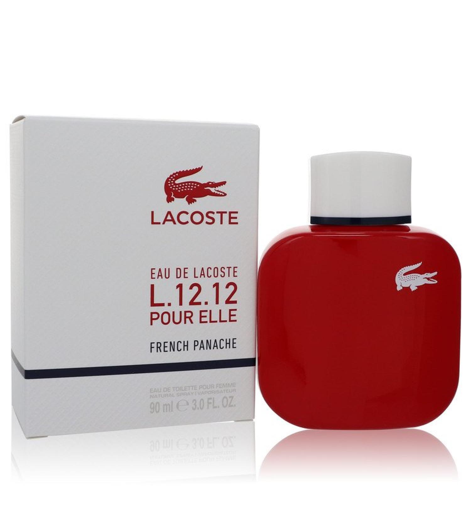 Eau De Lacoste L.12.12 Pour Elle French Panache by Lacoste Eau De Toilette Spray 3 oz for Women