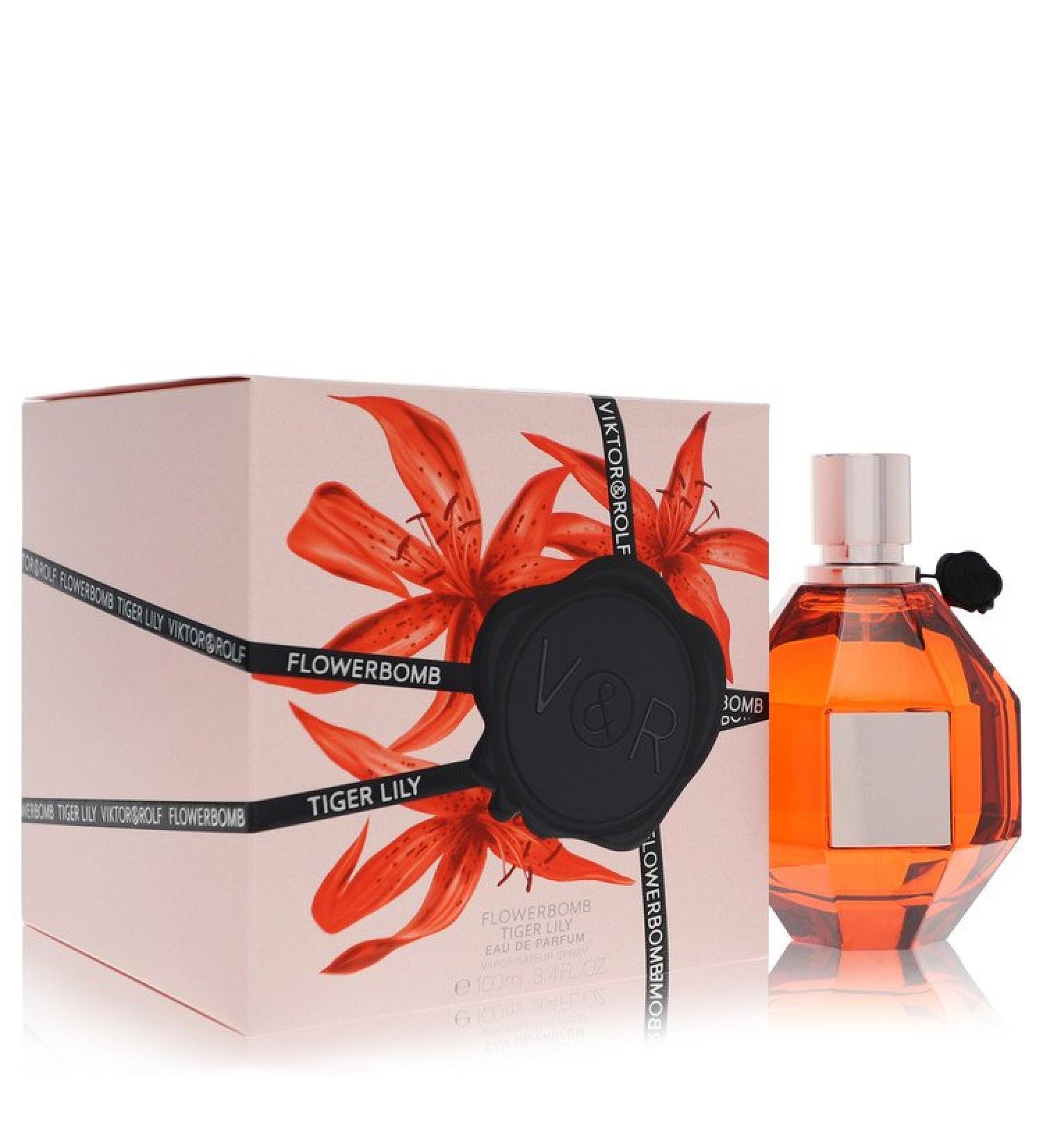 Flowerbomb Tiger Lily by Viktor & Rolf Eau De Parfum Spray 3.4 oz for Women