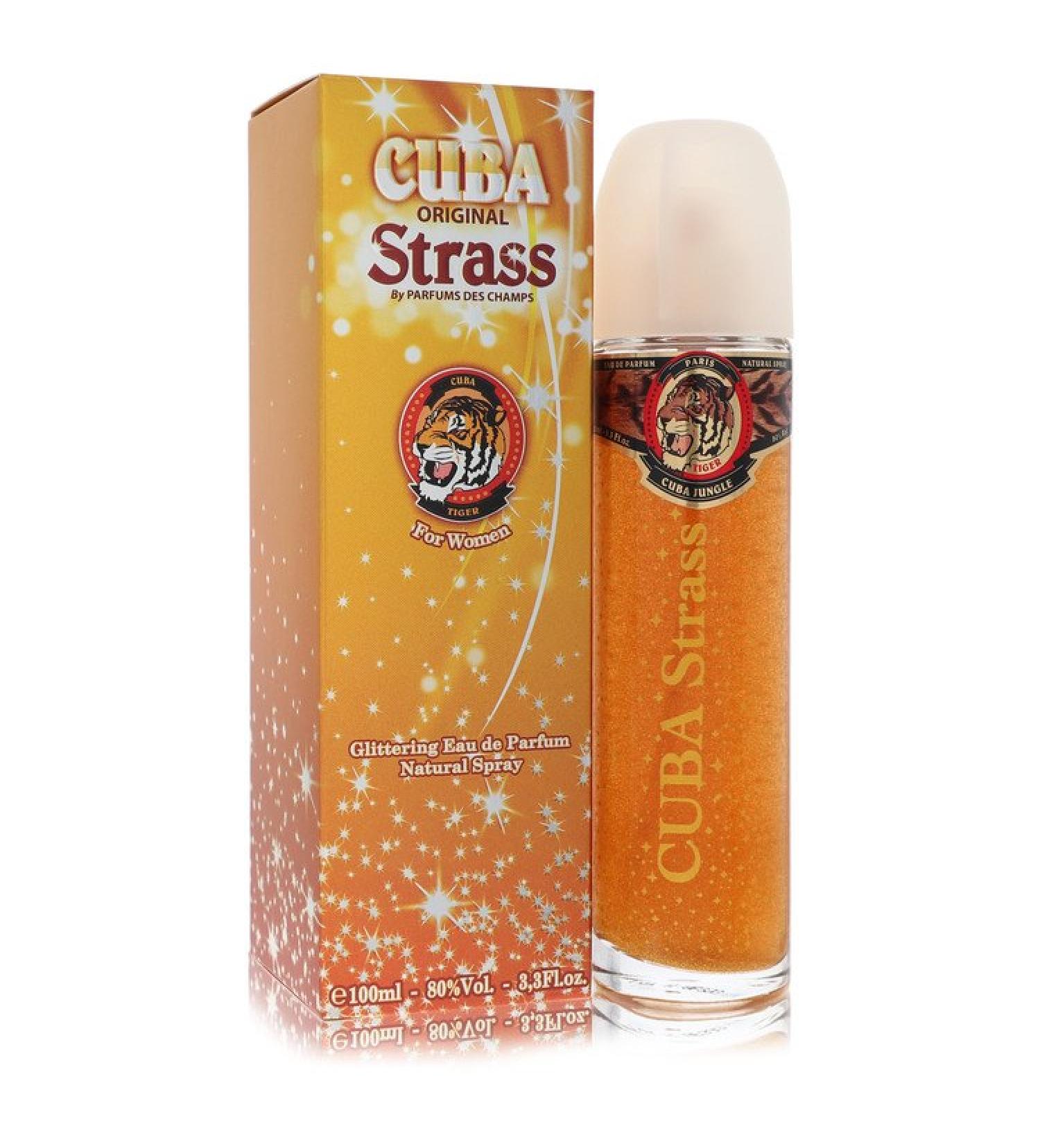 Cuba Strass Tiger by Fragluxe Eau De Parfum Spray 3.4 oz for Women