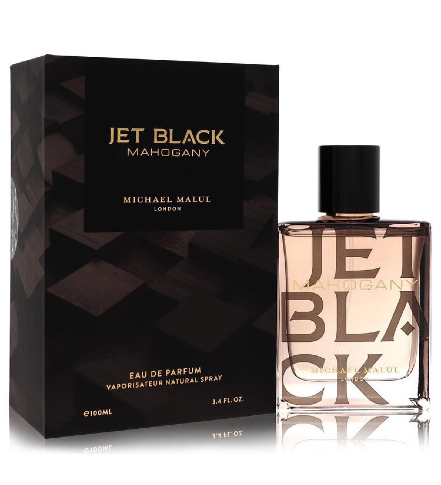 Jet Black Mahogany by Michael Malul Eau De Parfum Spray 3.4 oz for Men
