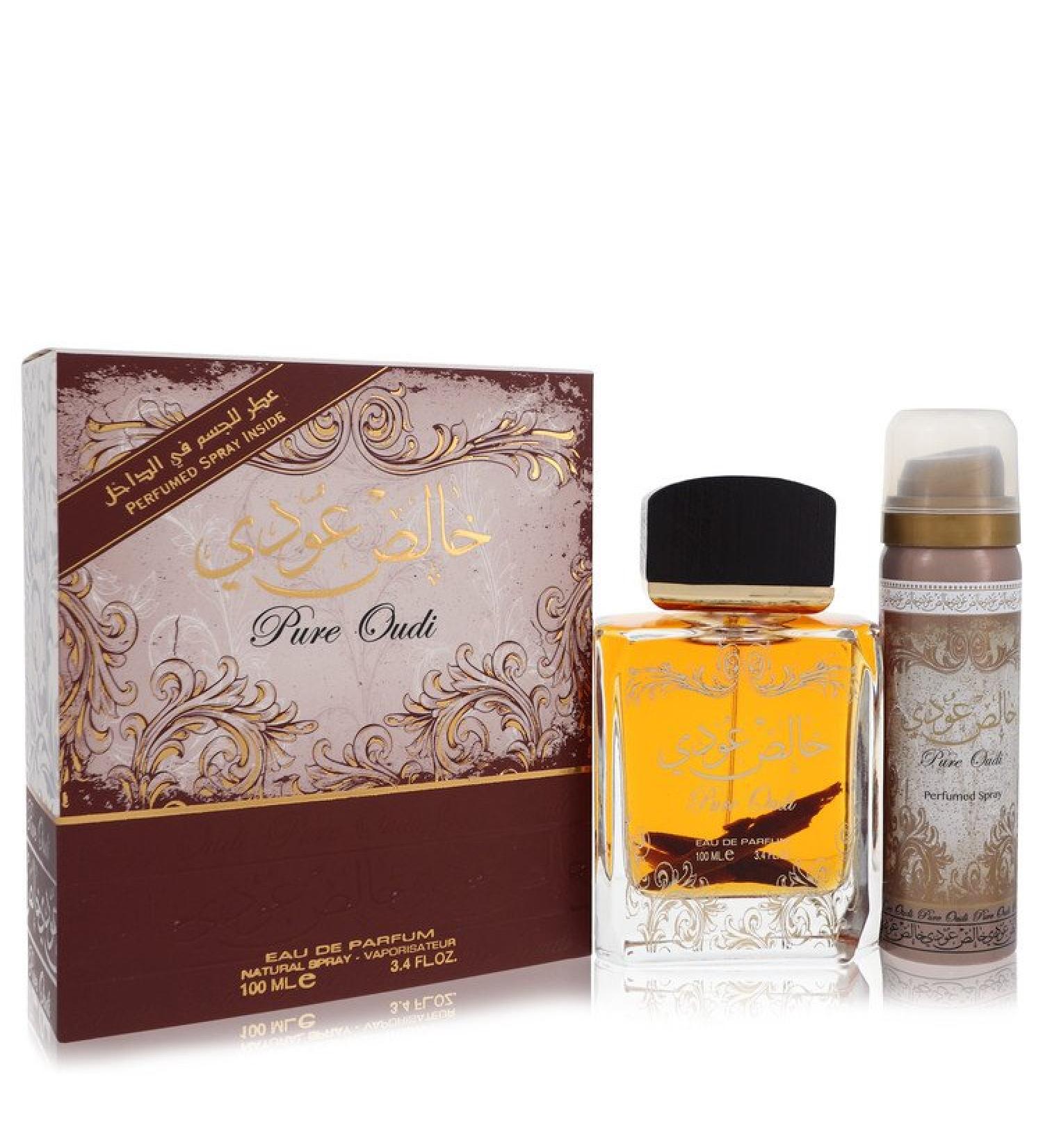 Lattafa Pure Oudi by Lattafa Eau De Parfum Spray Plus 1.7 oz Deodorant 3.4 oz for Women