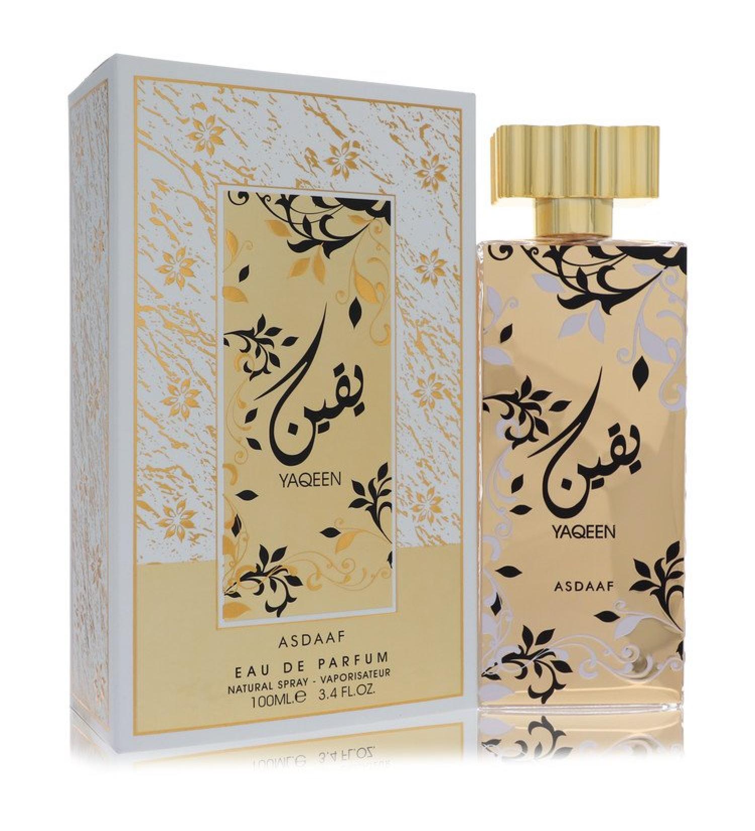 Lattafa Asdaaf Yaqeen by Lattafa Eau De Parfum Spray (Unisex) 3.4 oz for Women