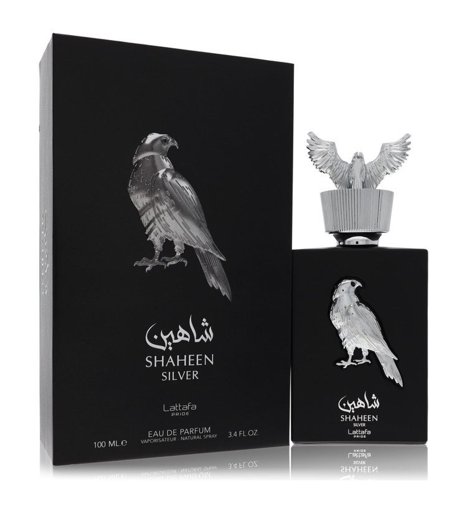 Lattafa Pride Shaheen Silver by Lattafa Eau De Parfum Spray (Unisex) 3.4 oz for Men