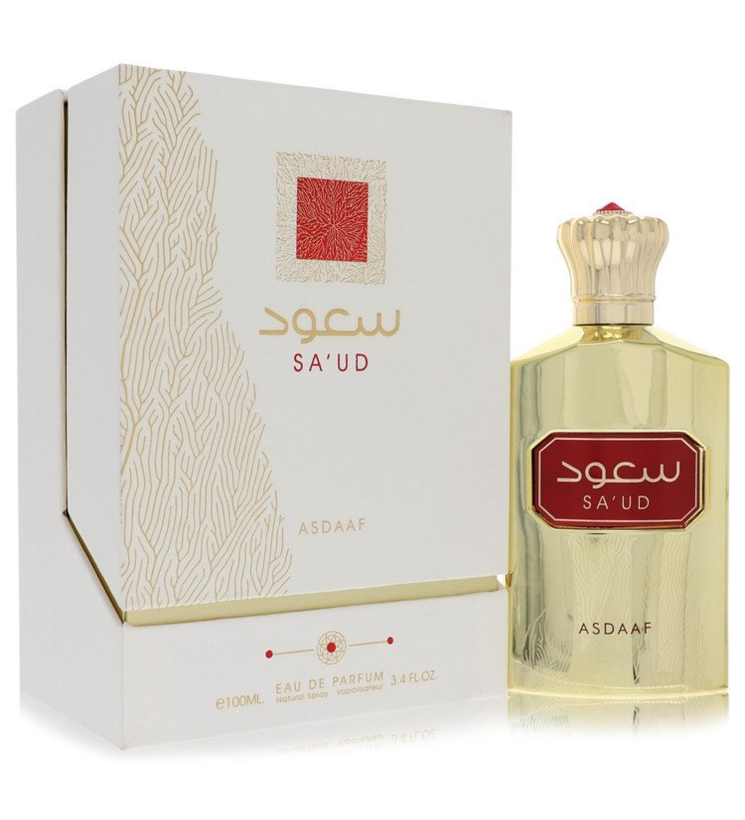 Lattafa Asdaaf Sa'ud by Lattafa Eau De Parfum Spray (Unisex) 3.4 oz for Women