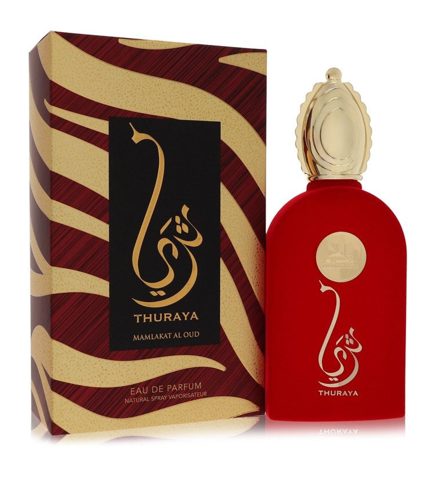 Lattafa Mamlakat Al Oud Thuraya by Lattafa Eau De Parfum Spray (Unisex) 3.4 oz for Women