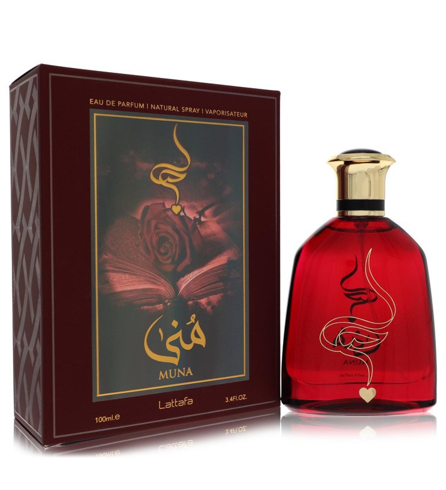 Lattafa Muna by Lattafa Eau De Parfum Spray (Unisex) 3.4 oz for Women