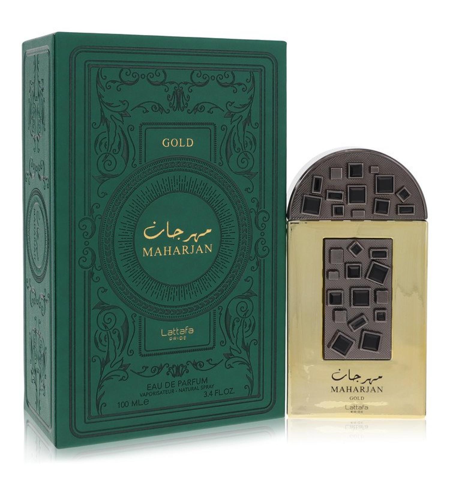 Lattafa Pride Maharjan Gold by Lattafa Eau De Parfum Spray (Unisex) 3.4 oz for Men