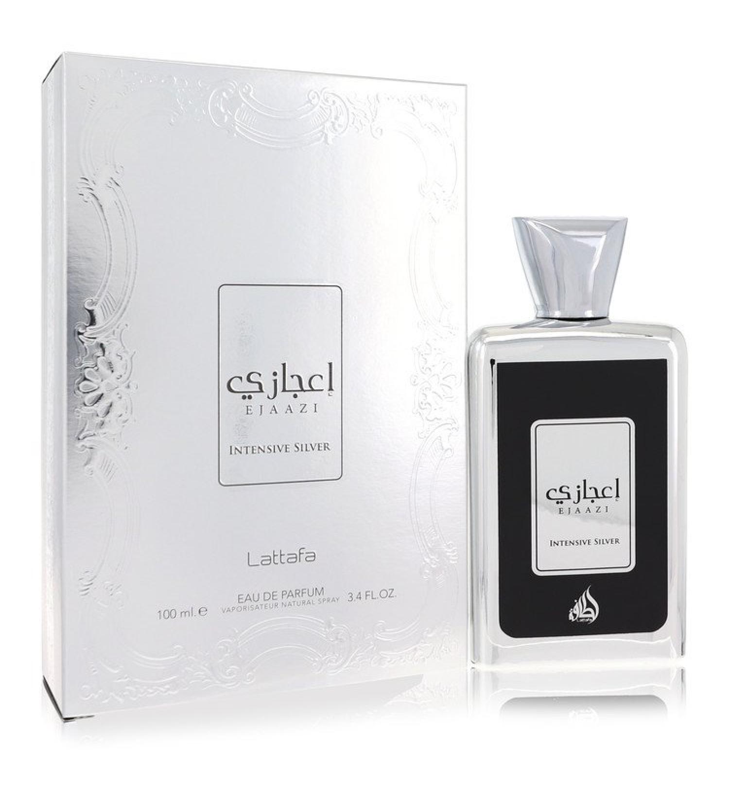 Lattafa Ejaazi Intensive Silver by Lattafa Eau De Parfum Spray (Unisex) 3.4 oz for Women